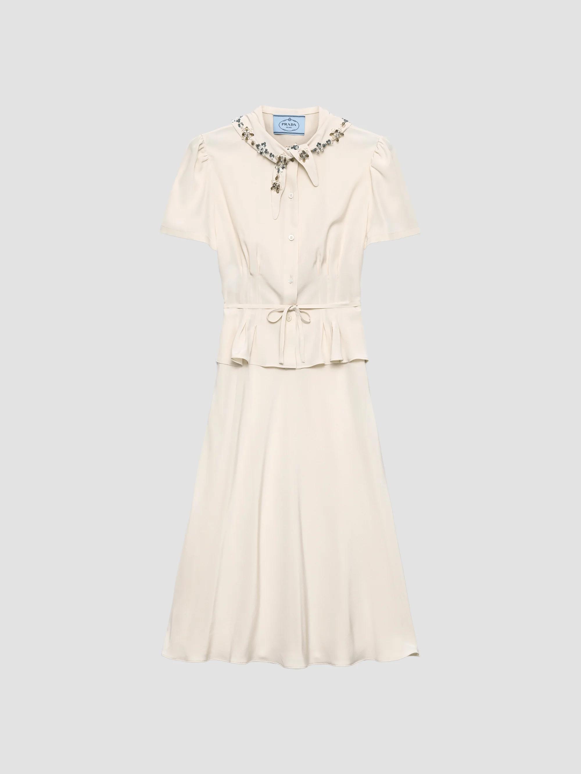 black and white flower girl dress LalaMira Gold Sleeveless Floor-length 226280 Navy Blue / 4T REMOVE_260MARCH2026 Size:ES Women's Dresses Beige - back adorned with beaded