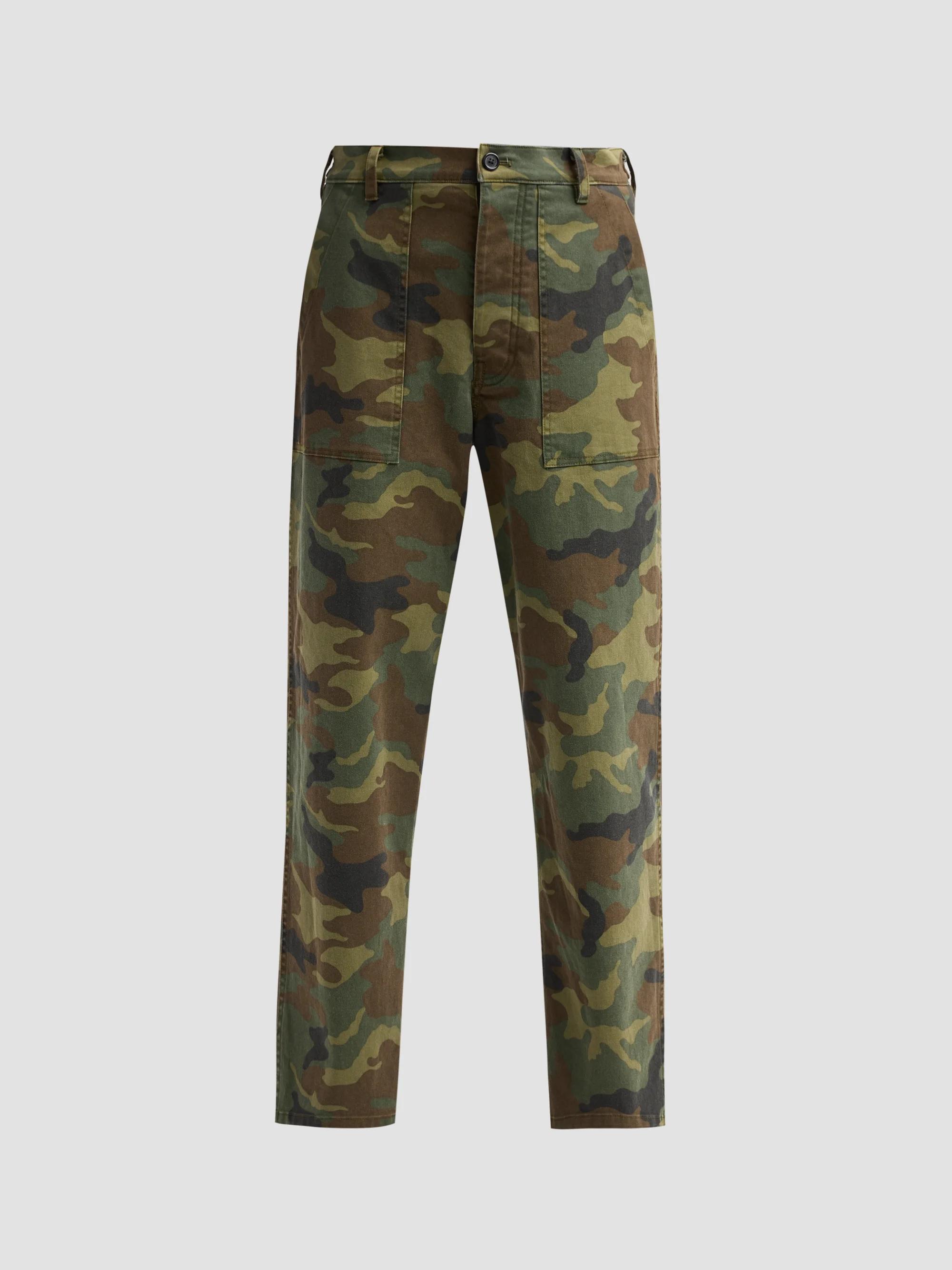 Women's Earl Camouflage Cotton-Blend Cargo Pants