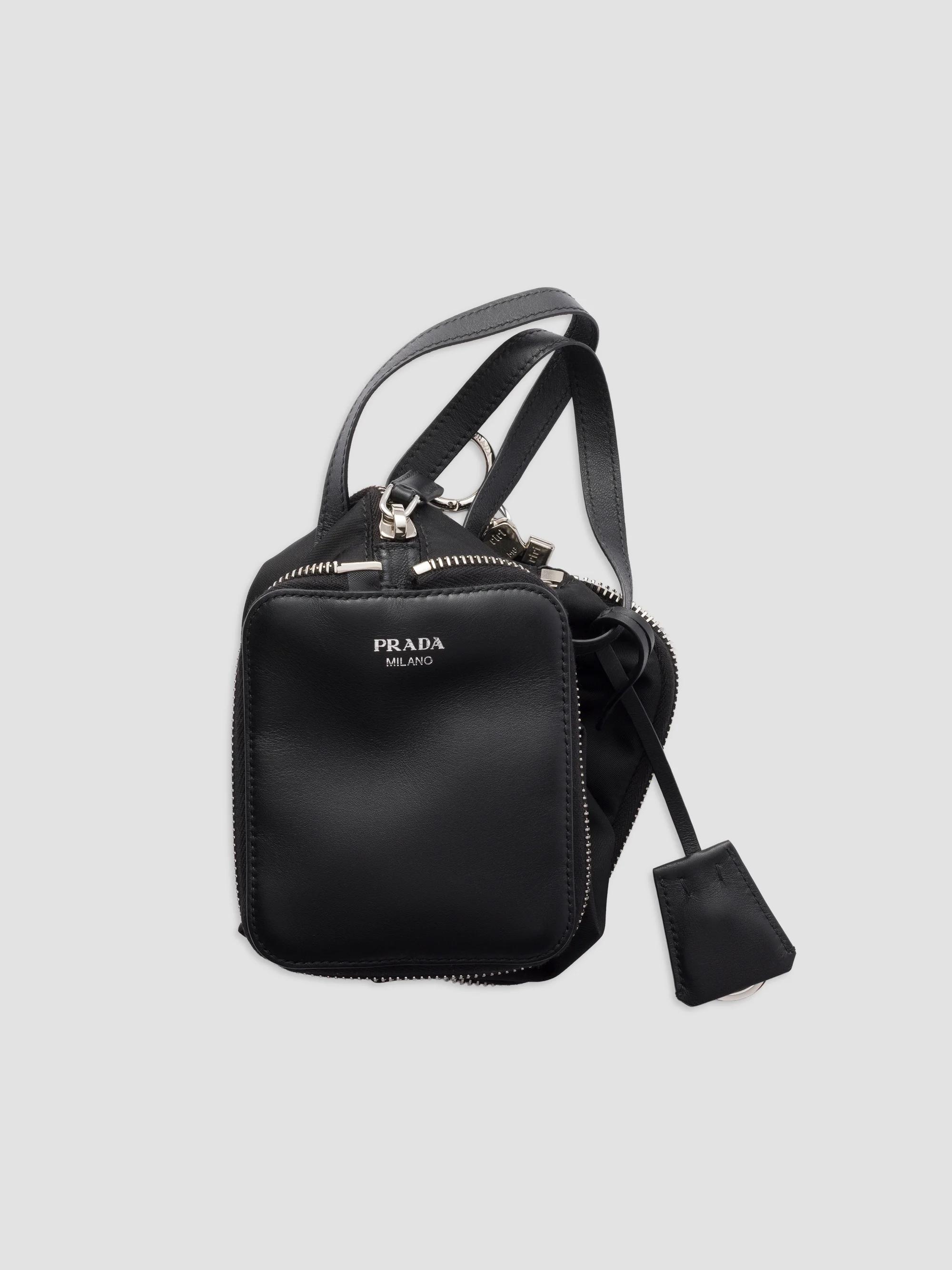 Prada Nylon and Leather Foldable Mini Duffel Bag | Saks Fifth Avenue