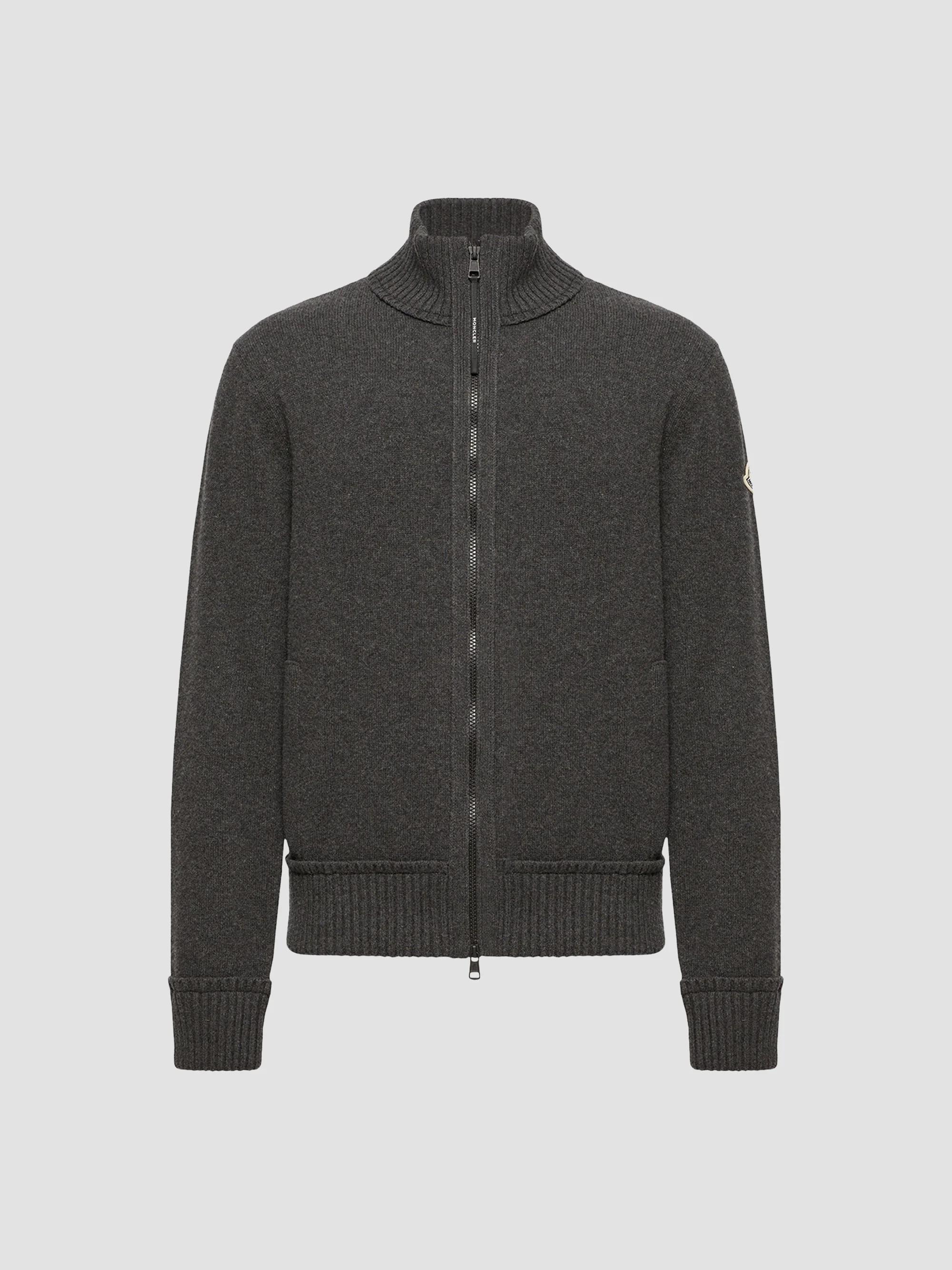 Dries Van Noten Monty Rib-Knit Wool Zip-Front Sweater | Saks Fifth