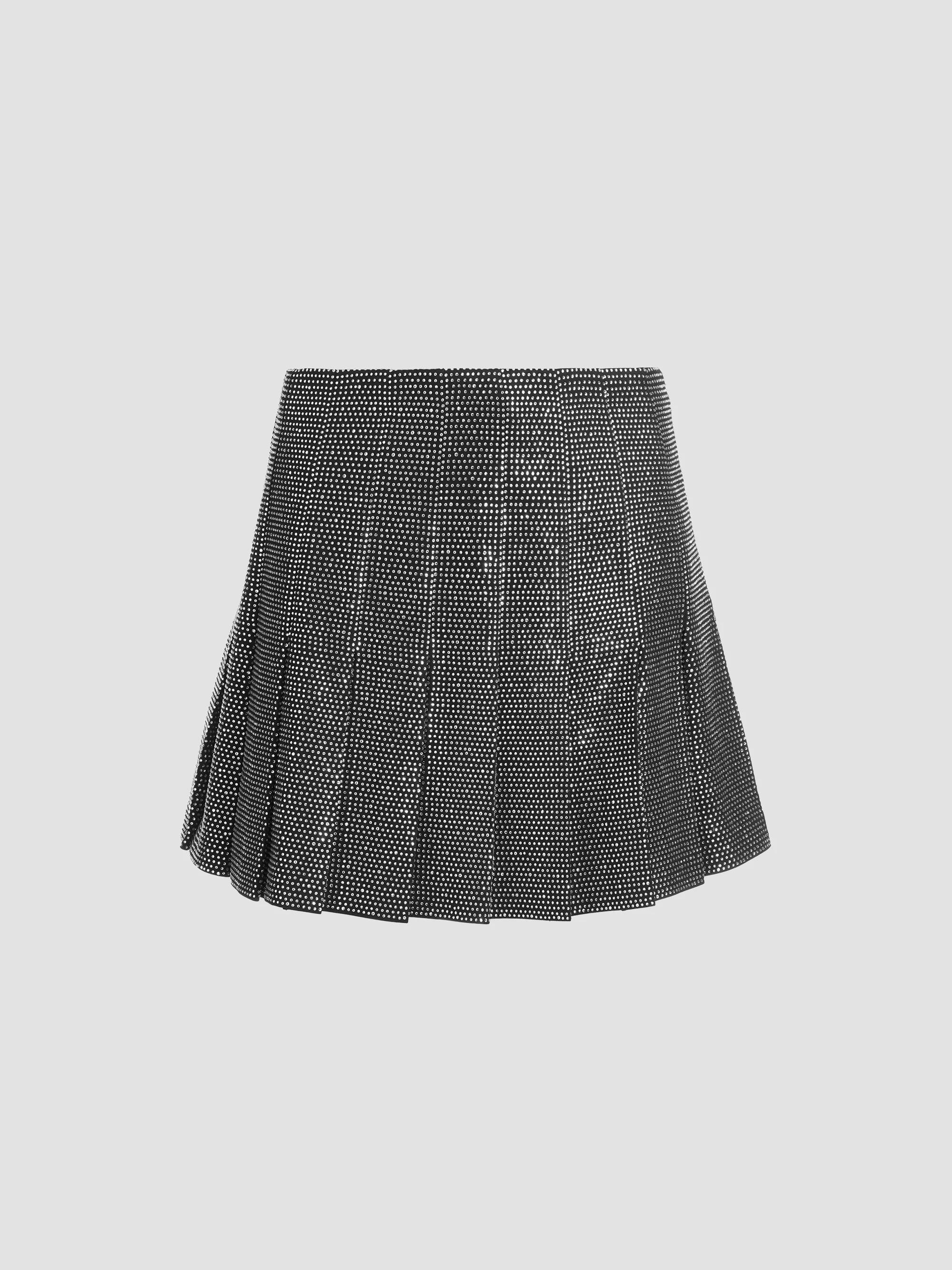ALICE + OLIVIA Carter Faux Leather Pleated Miniskirt | Saks Fifth