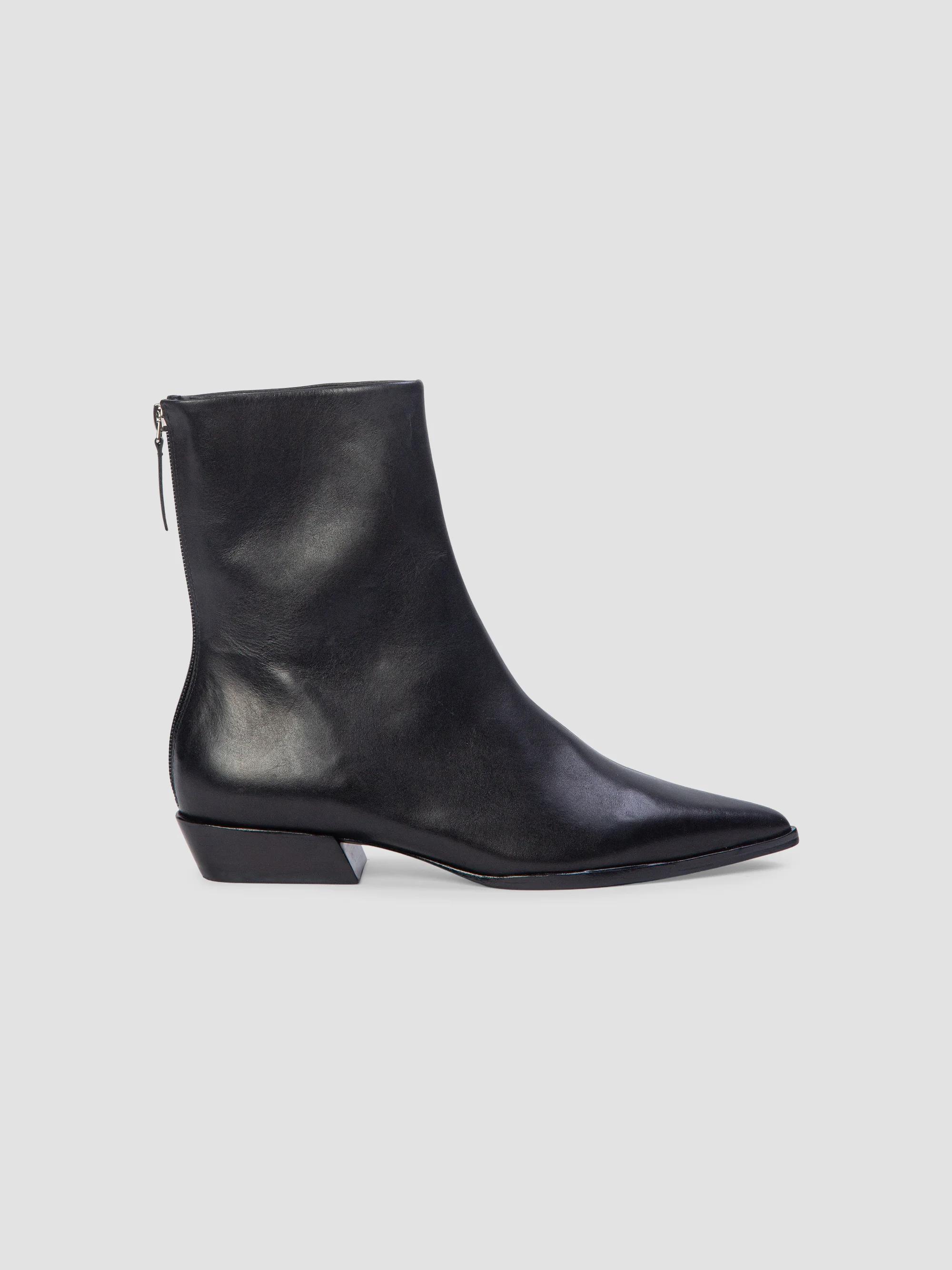 Givenchy Shark Lock Ankle Boots in Laminated Leather | Saks Fifth