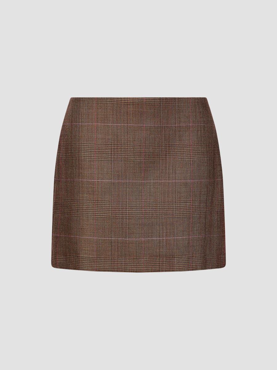 Marella Women's Darted Mini Skirt In Brown