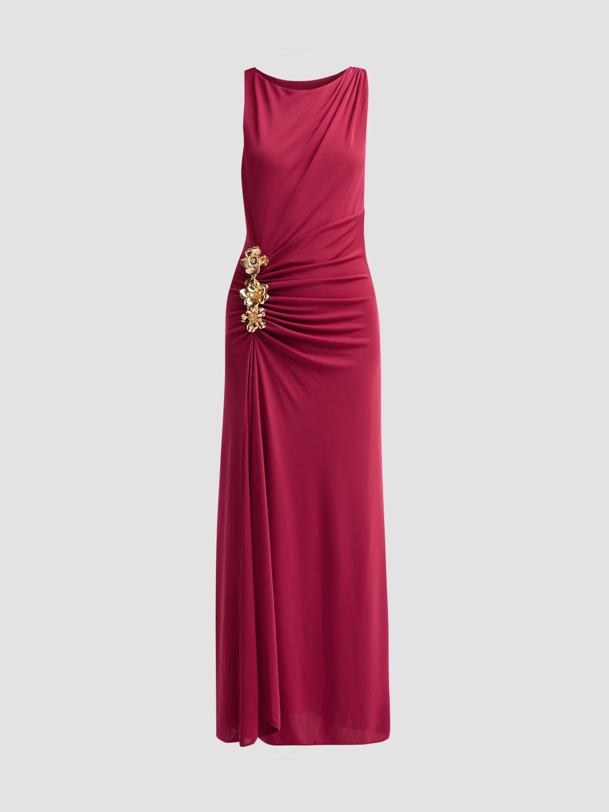 cinq a sept kaily twisted jersey halter maxi dress à Draped Halter neck