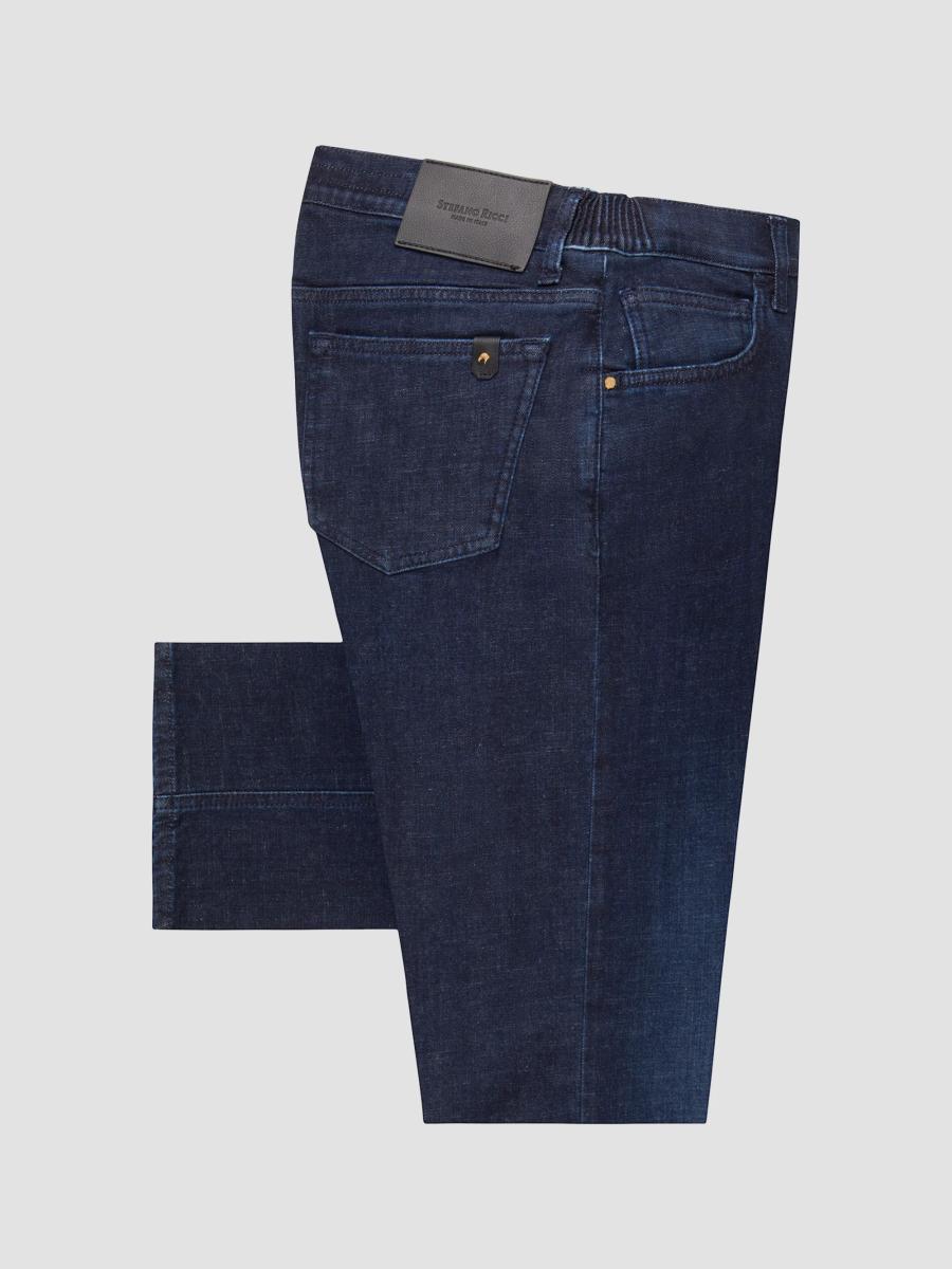 Stefano Ricci Men's Cotton Blend Tapered Jeans In Blue