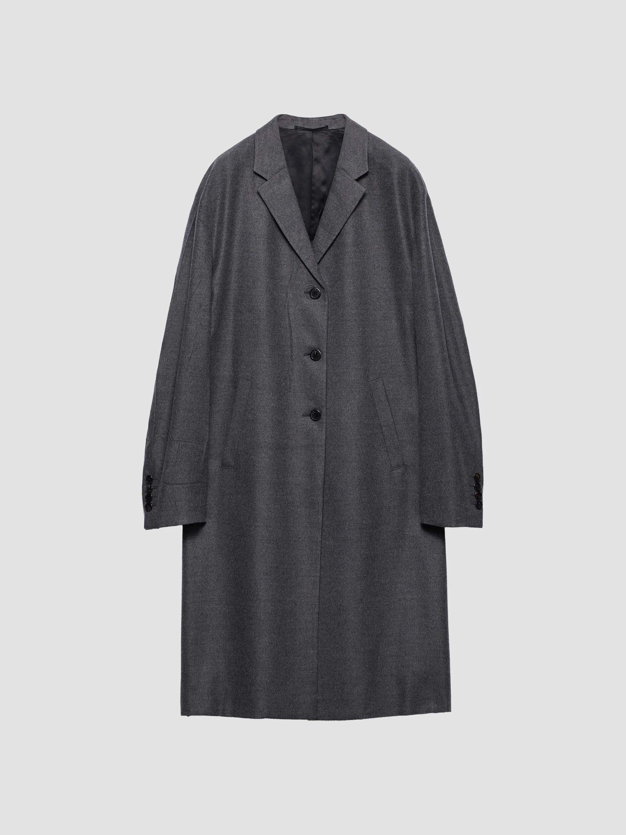 Prada Single-Breasted Double Poplin Coat | Saks Fifth Avenue
