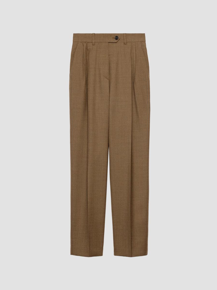 Prada Wool Pants In Brown