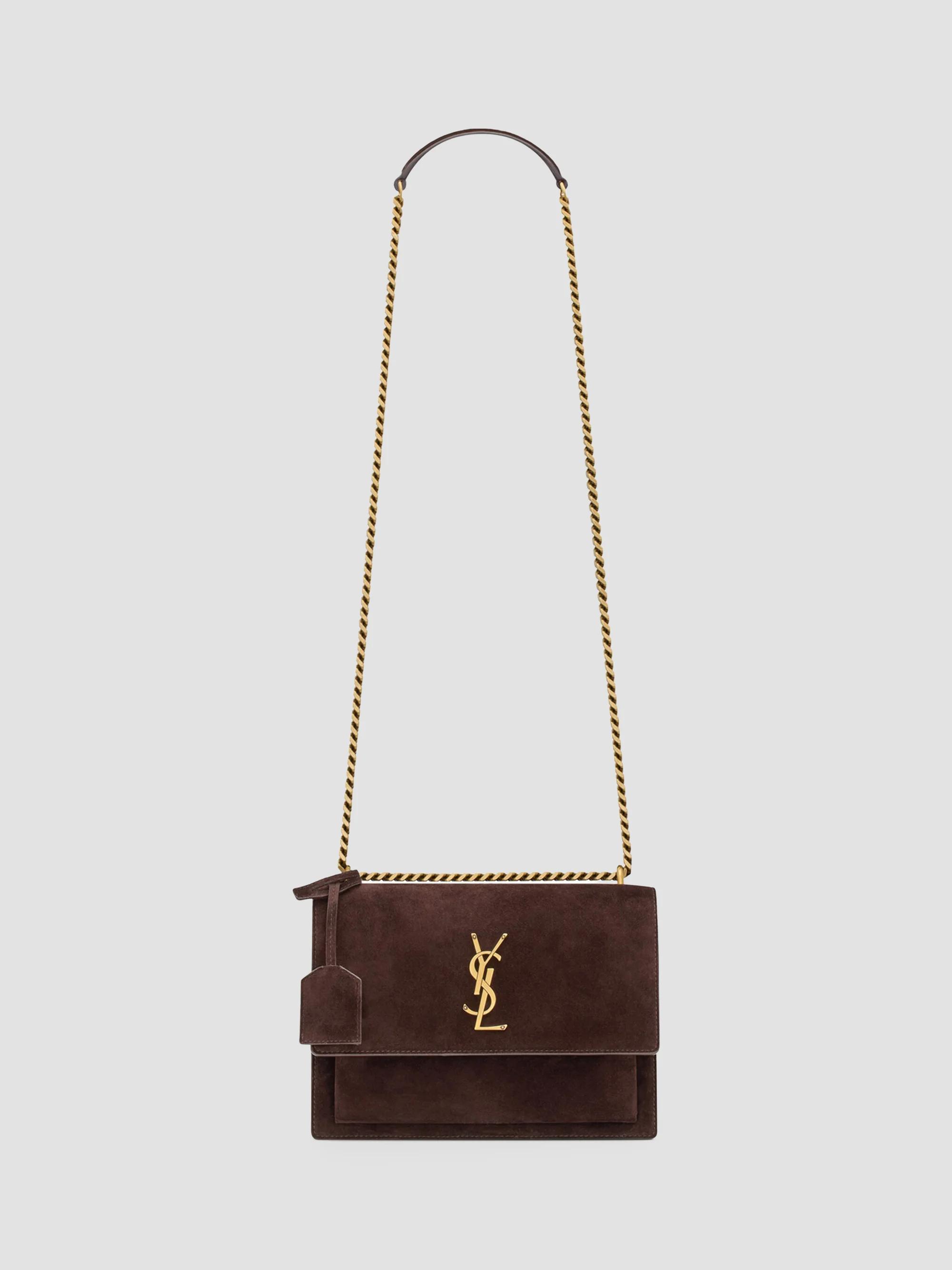 Saint Laurent Sunset Medium Crossbody Bag in Suede | Saks Fifth Avenue