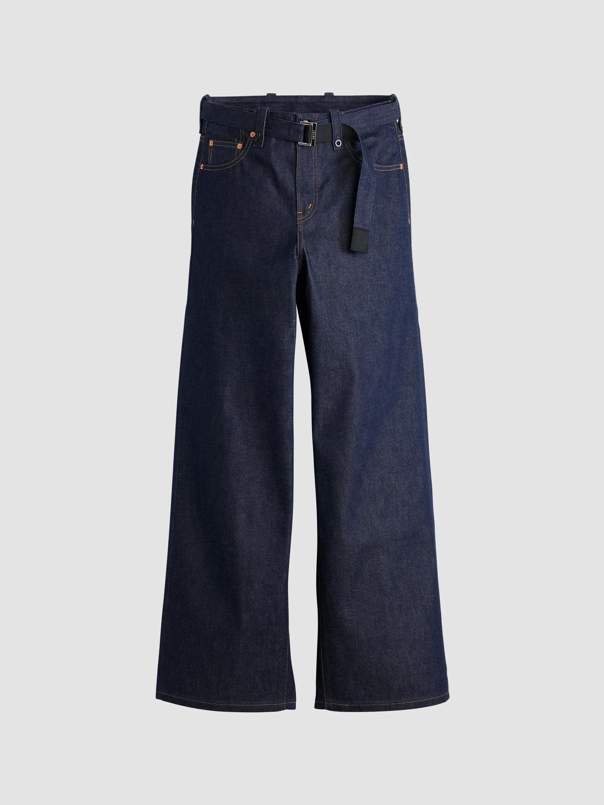 sacai x LEVI'S Women's Denim サカイ　リーバイス 2 sacai Levi's x Sacai Oversized Cuffed Jeans | Saks Fifth Avenue