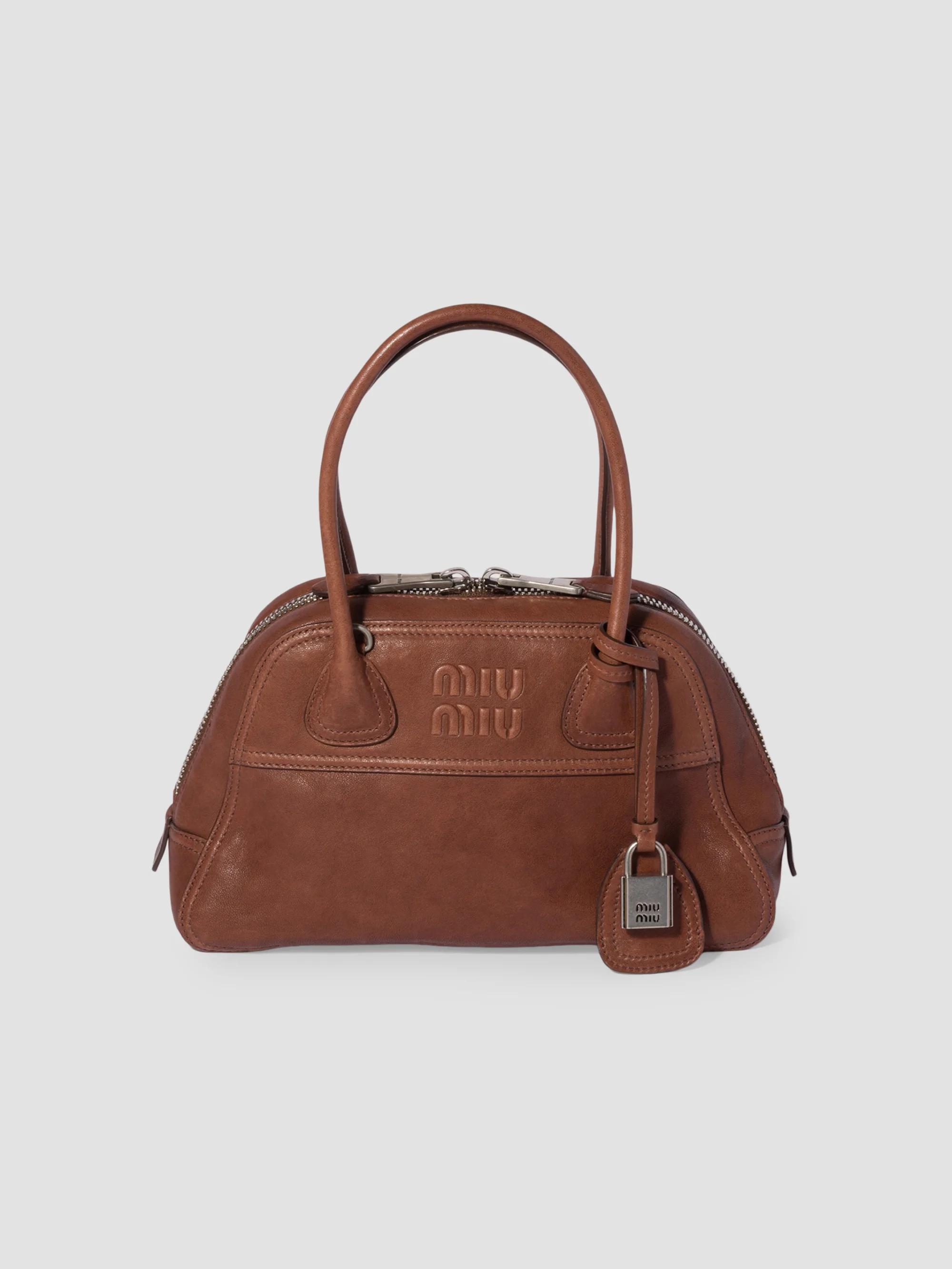 Miu Miu Vivant Leather Top Handle Bag | Saks Fifth Avenue