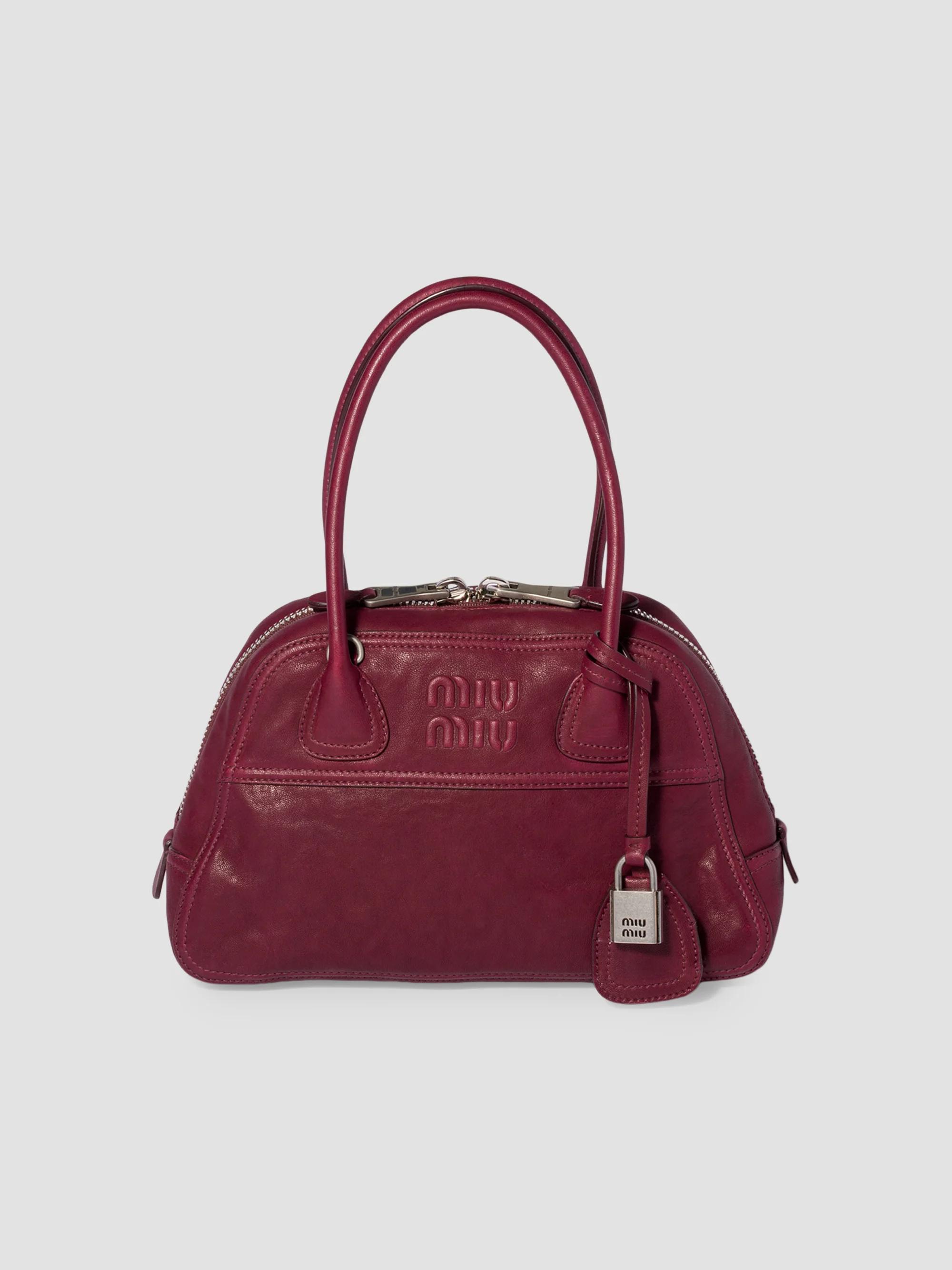 Miu Miu Vivant Leather Top Handle Bag | Saks Fifth Avenue