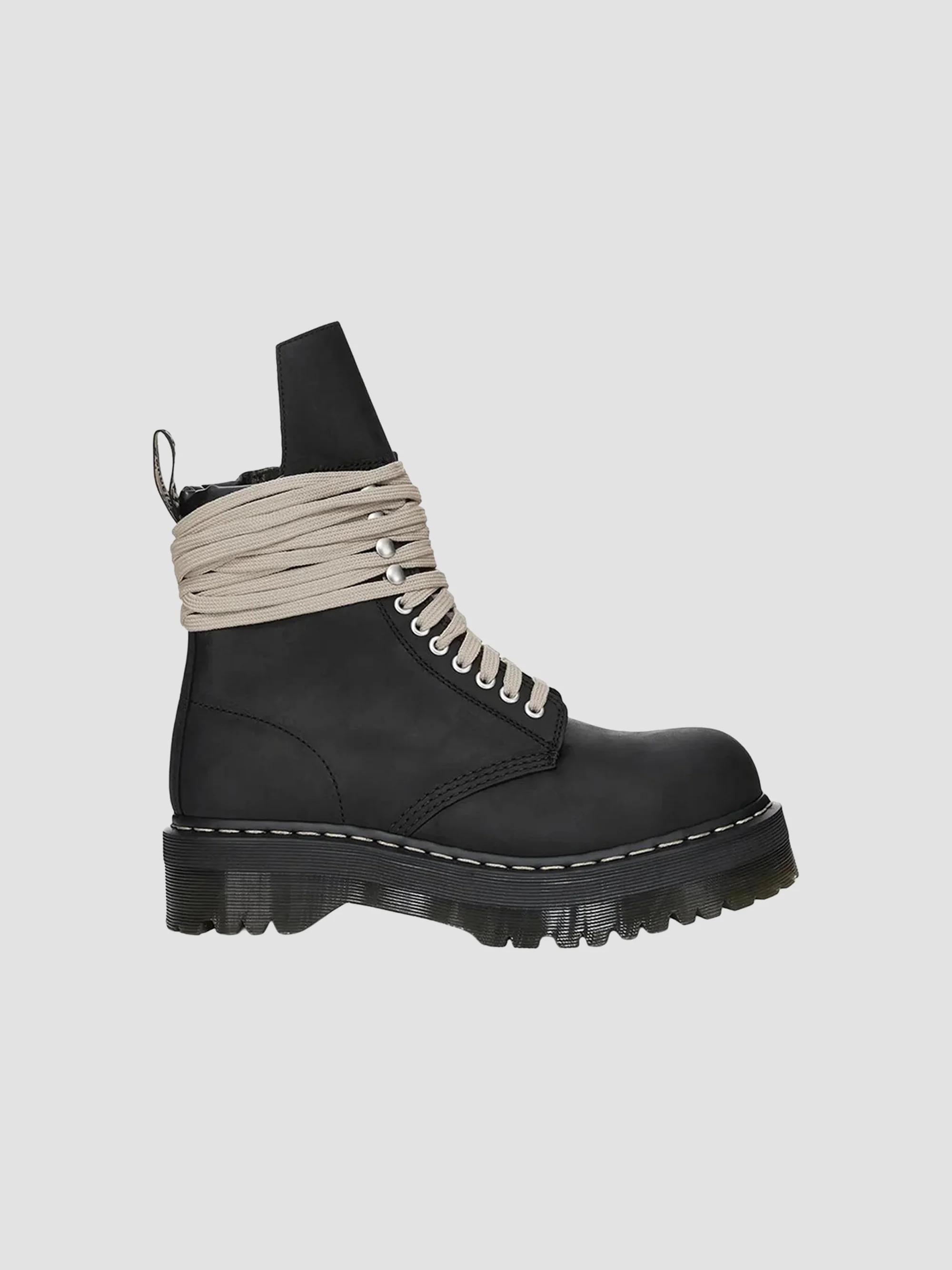 Rick Owens Dr. Martens x Rick Owens Quad-Sole Steel-Toe Leather