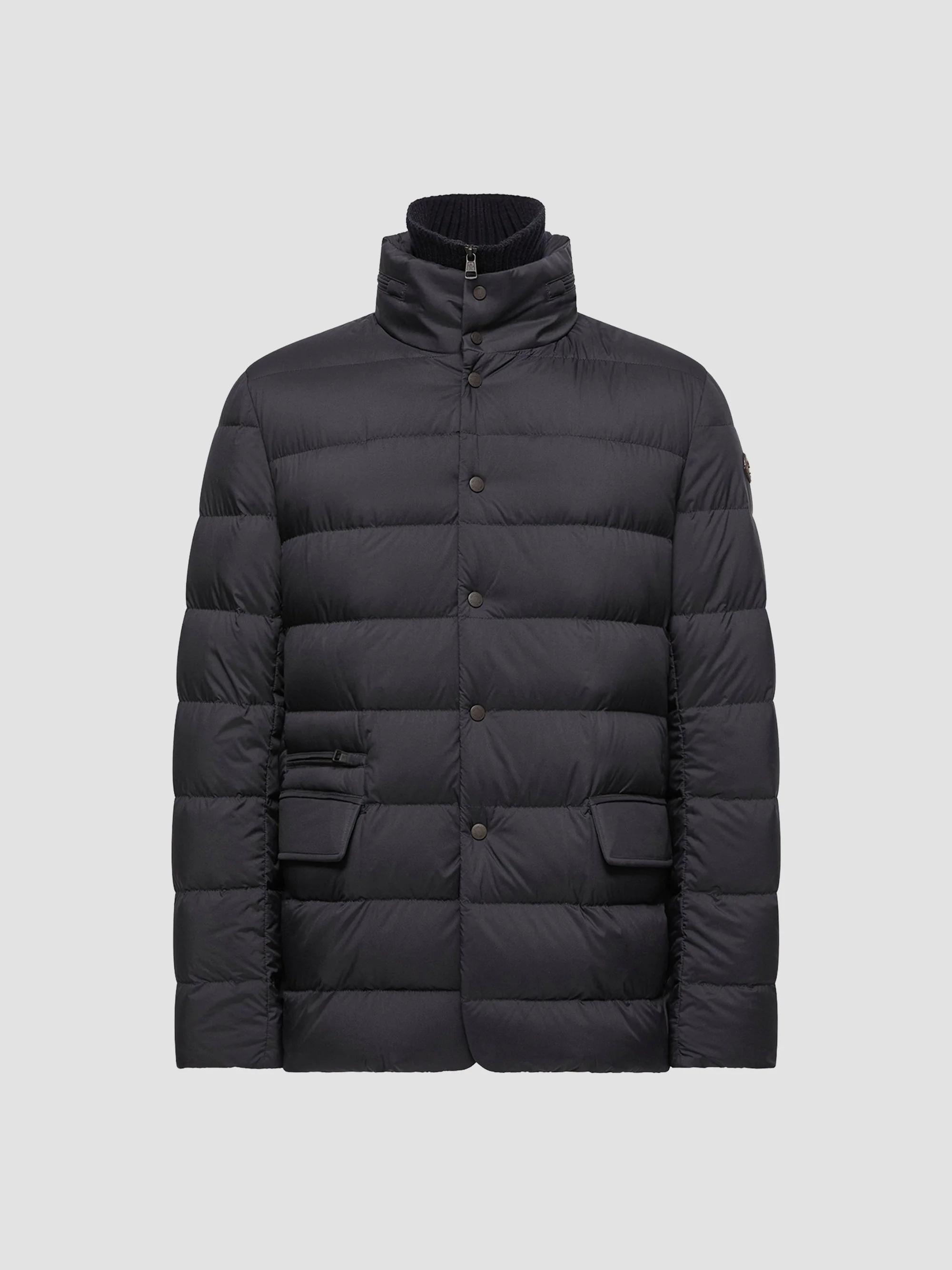 MONCLERMONTGENEVRE JACKET モンジュネーブル　フードなし Moncler Montgenevre Wool Flannel Padded Hooded Jacket | Saks Fifth