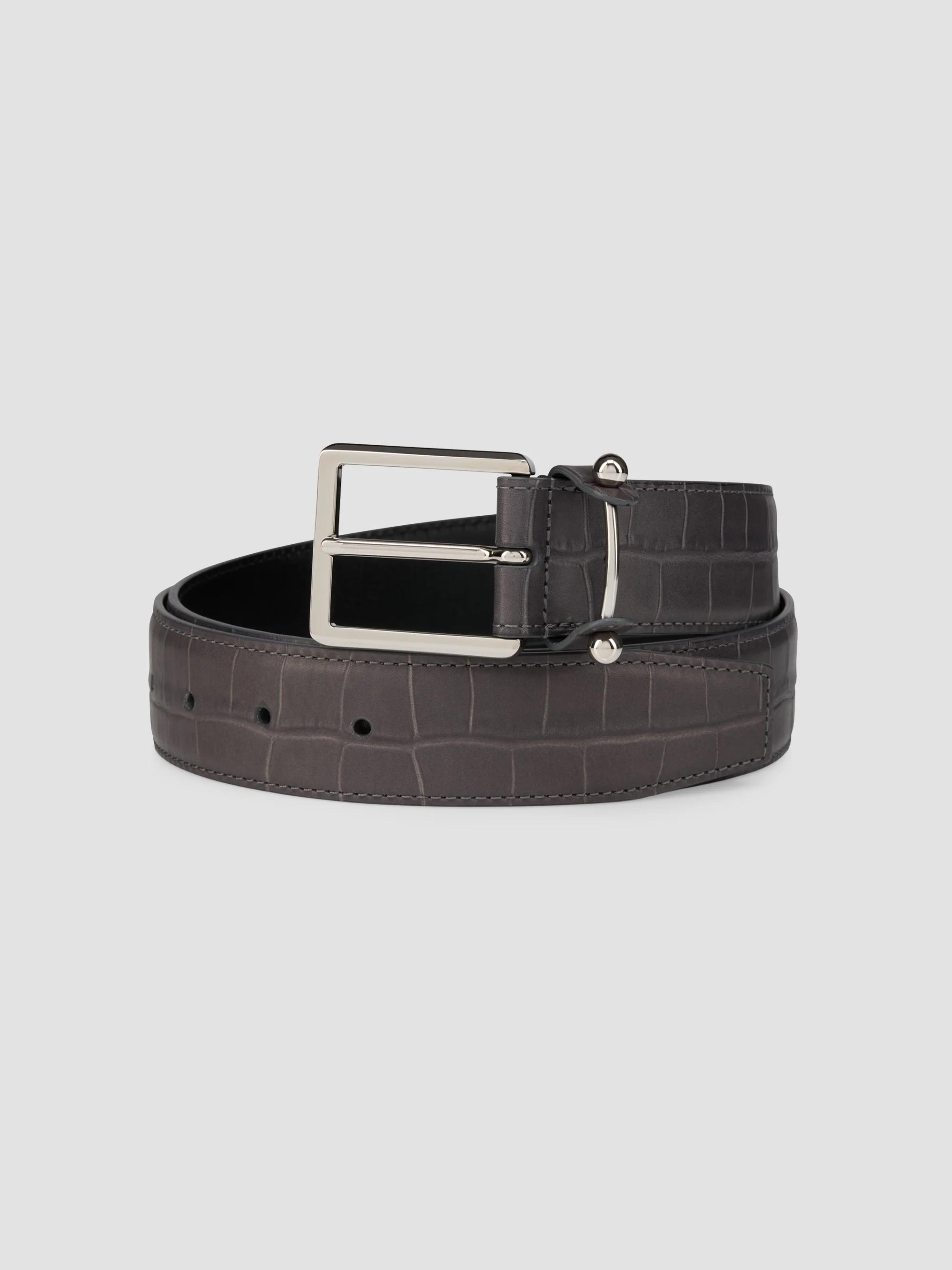 Men's Grey Designer Belts