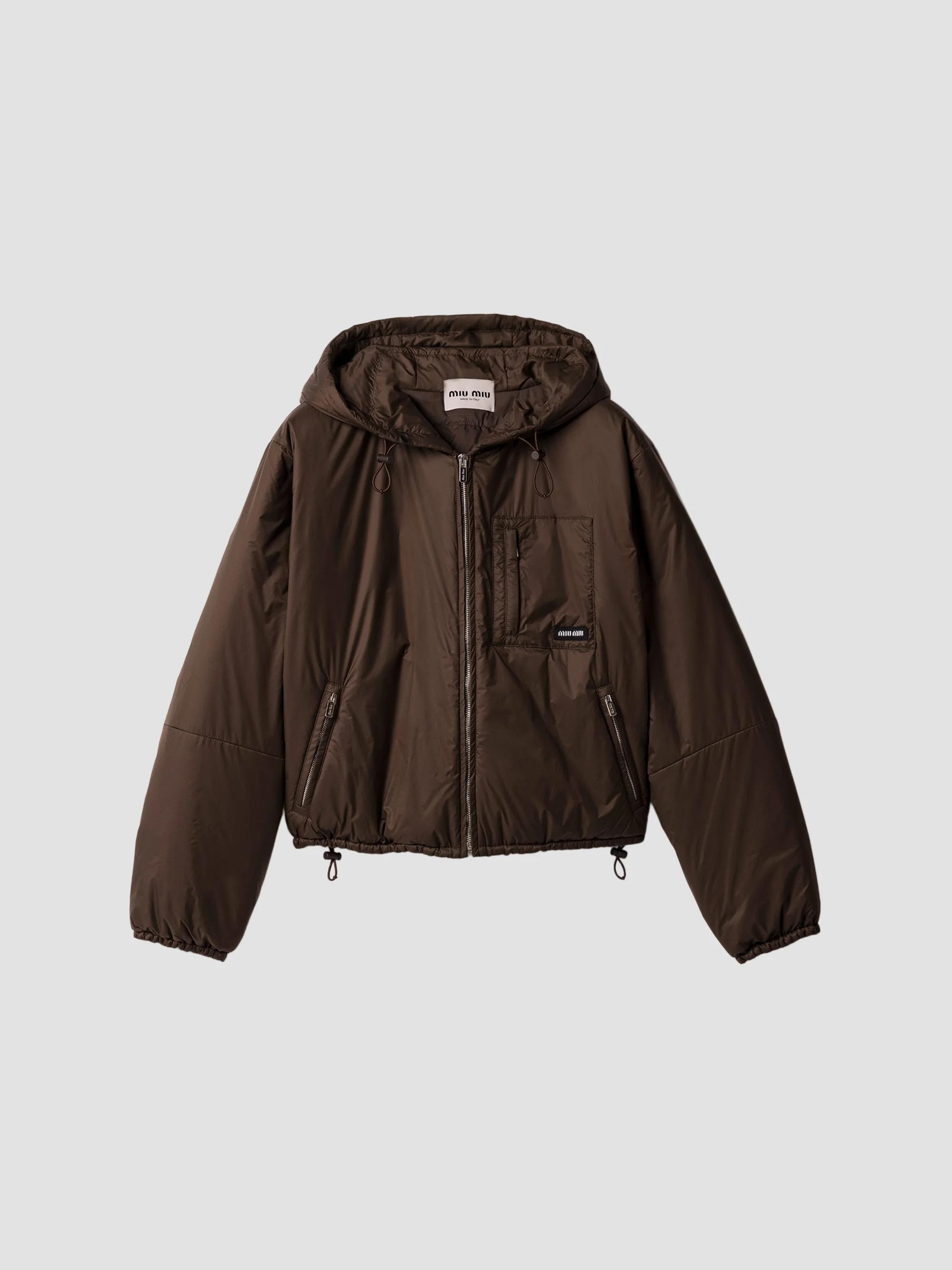 Miu Miu Medium Weight Technical Pongé Down Jacket | Saks Fifth Avenue