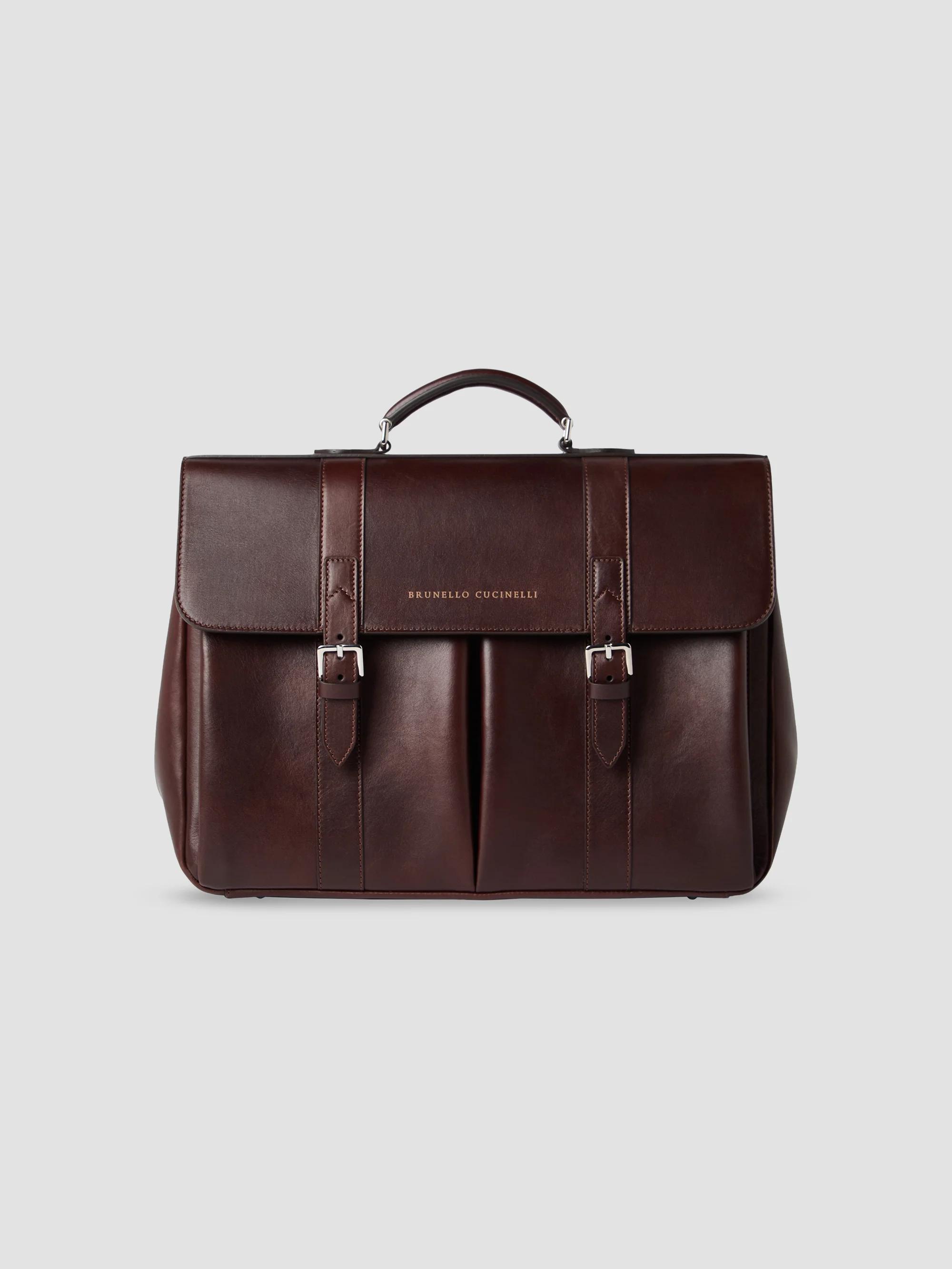 Brunello Cucinelli Braided Leather and Cowhide Boston Bag | Saks