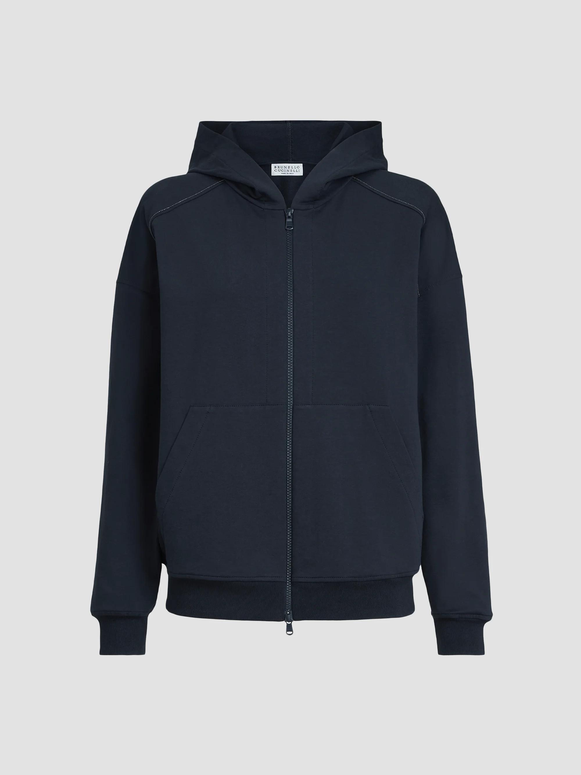 Miu Miu Cotton Fleece Zipper Hoodie | Saks Fifth Avenue