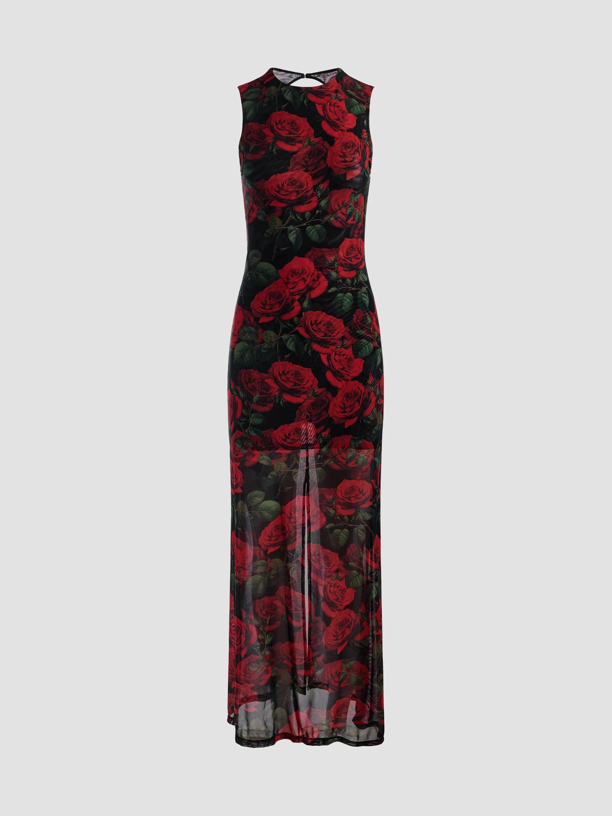 ALICE + OLIVIA Valencia Floral Cotton Maxi Dress | Saks Fifth Avenue