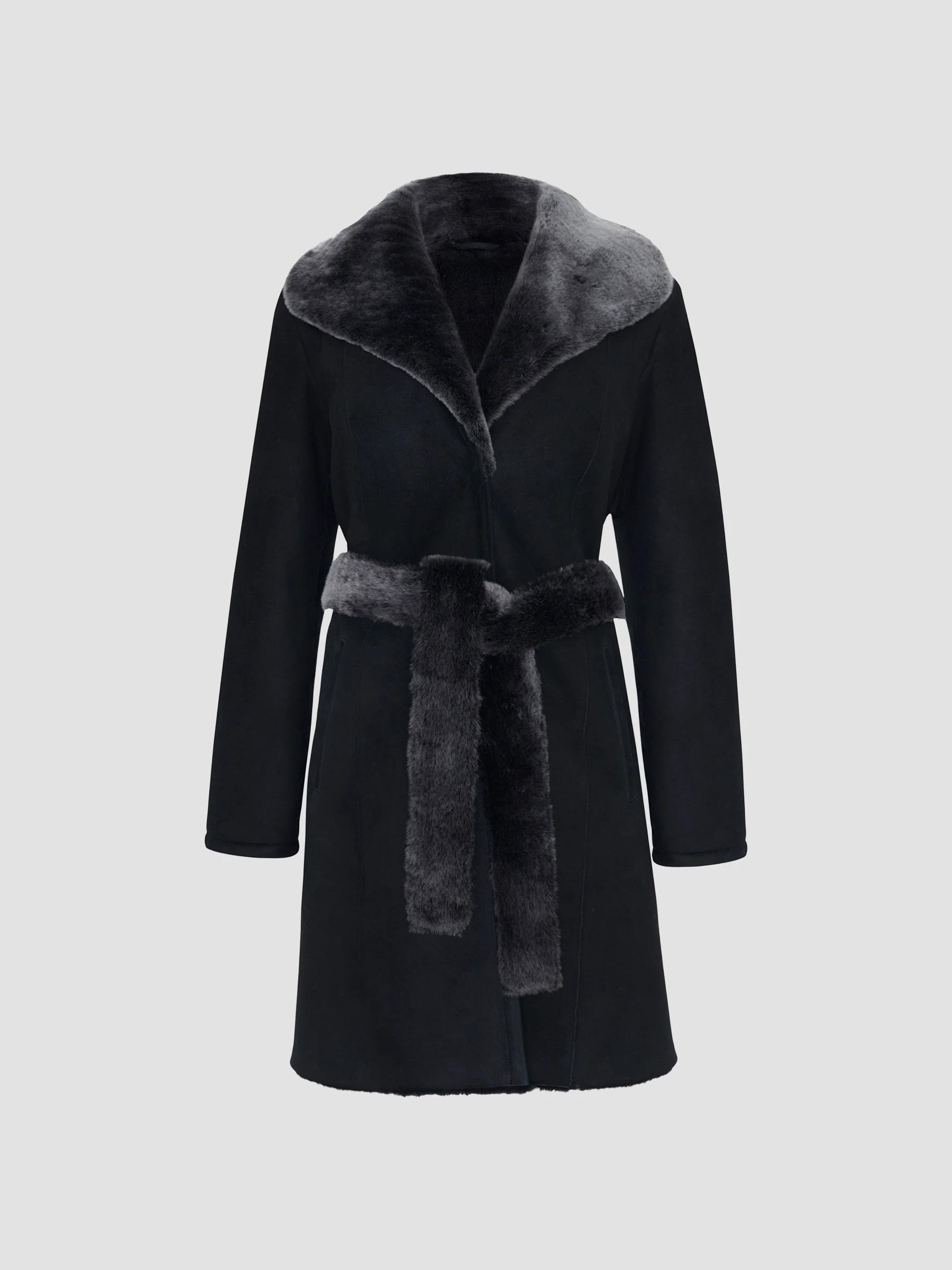 Gorski Merino Lamb Short Coat with Belt | Saks Fifth Avenue