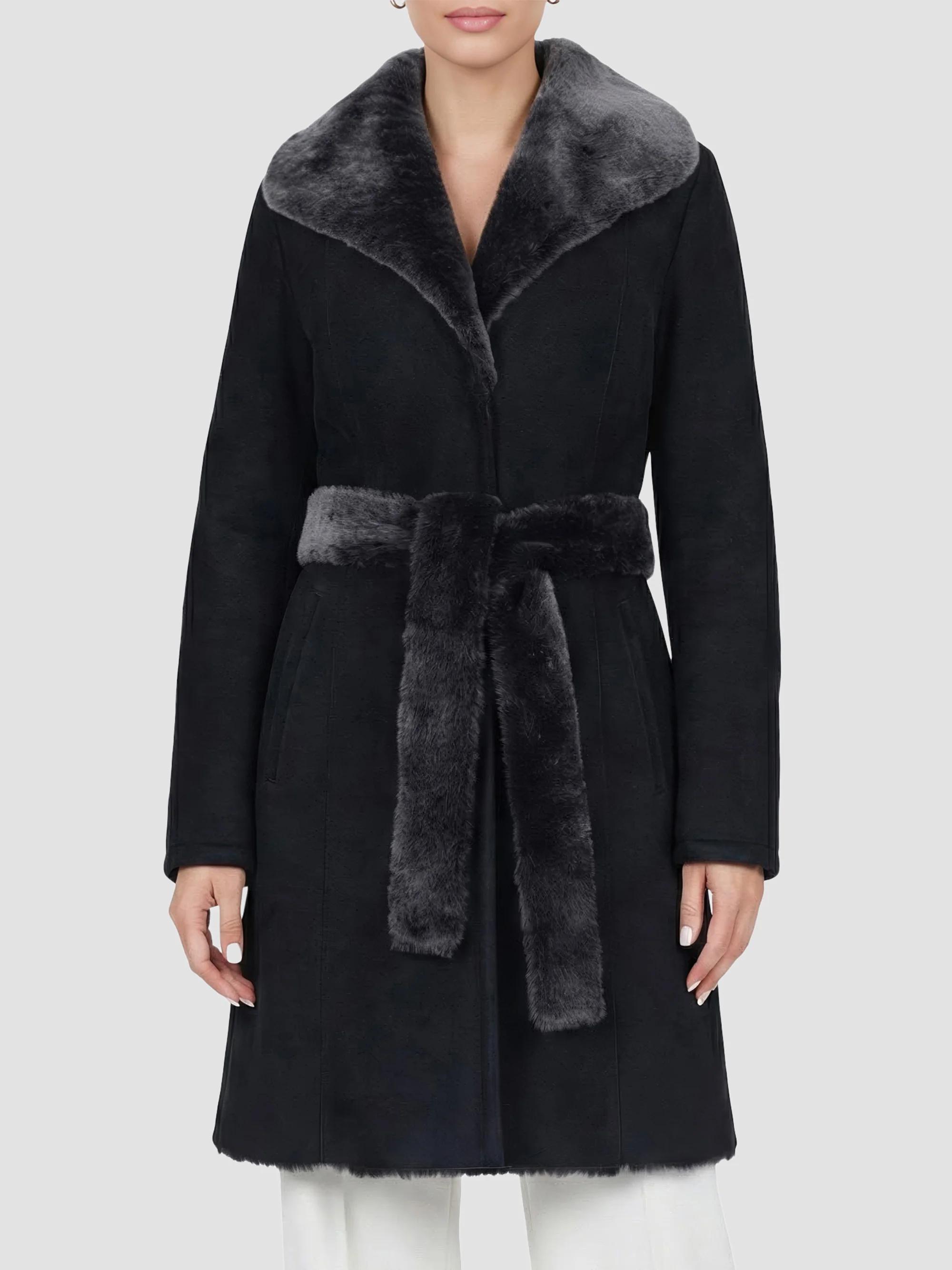 Gorski Merino Lamb Short Coat with Belt | Saks Fifth Avenue