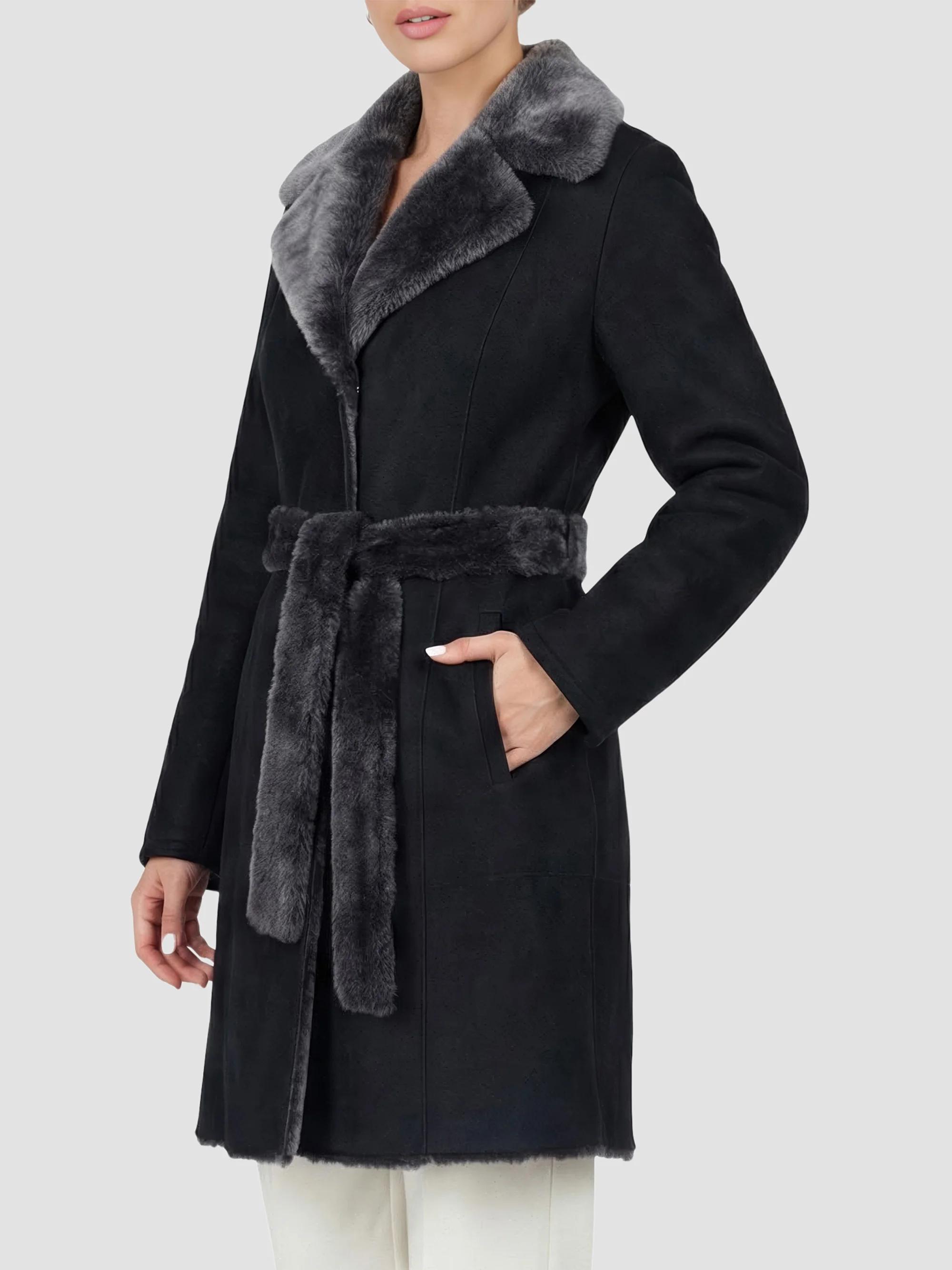 Gorski Merino Lamb Short Coat with Belt | Saks Fifth Avenue