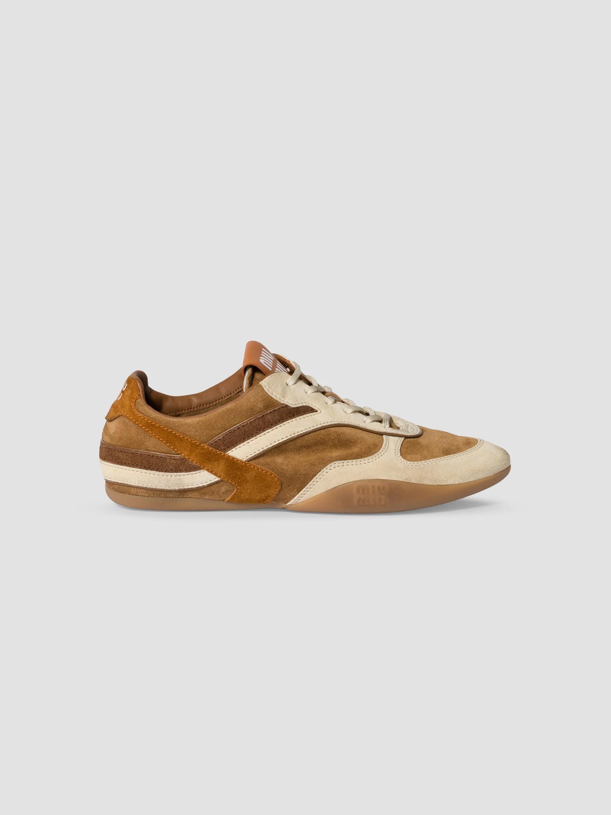 虎様Miu Miu スエード スニーカー ボルドー Miu Miu Gymnasium Suede Sneakers | Saks Fifth Avenue