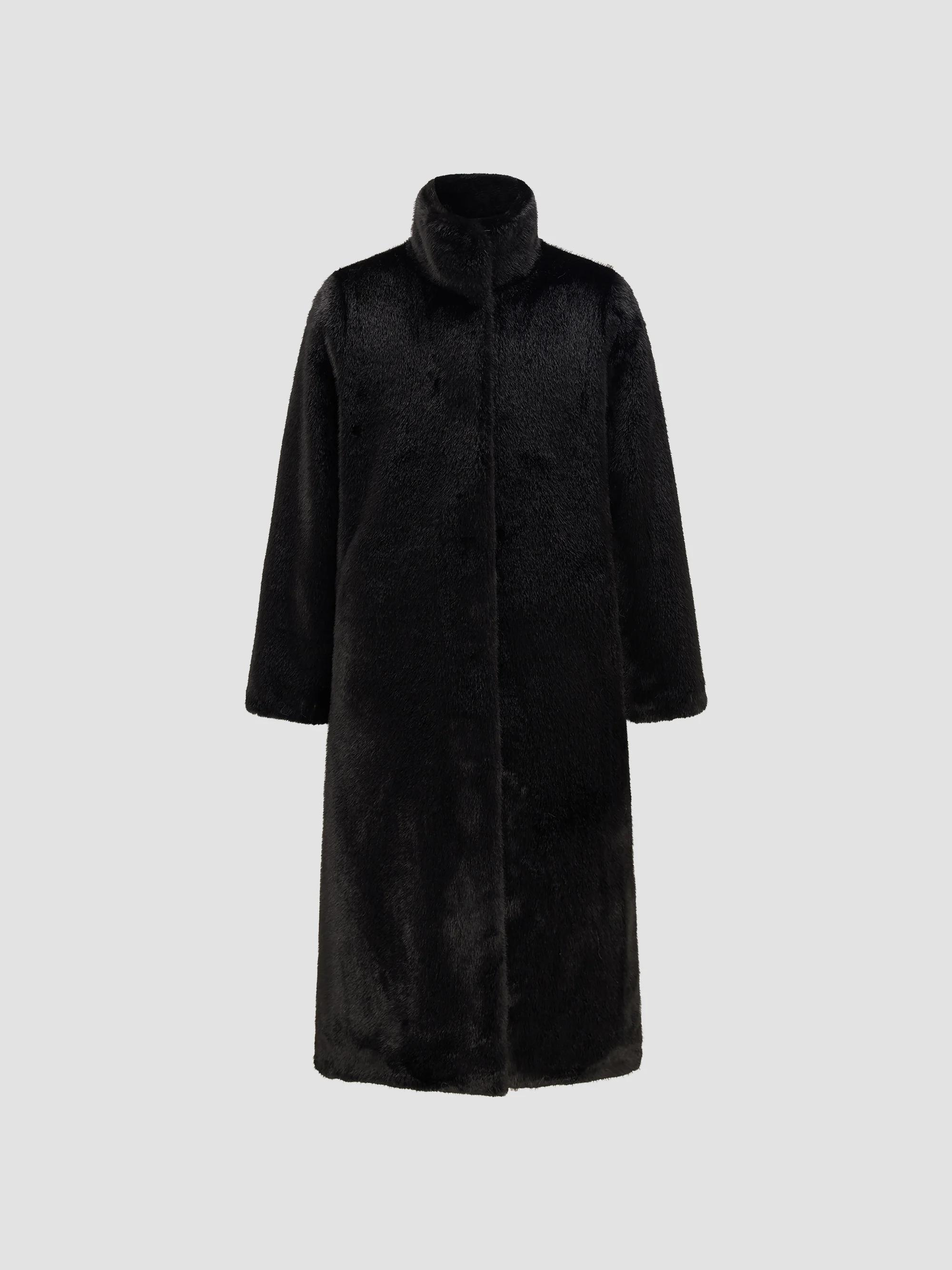 Pleats Please Issey Miyake December Pleated Button-Front Coat