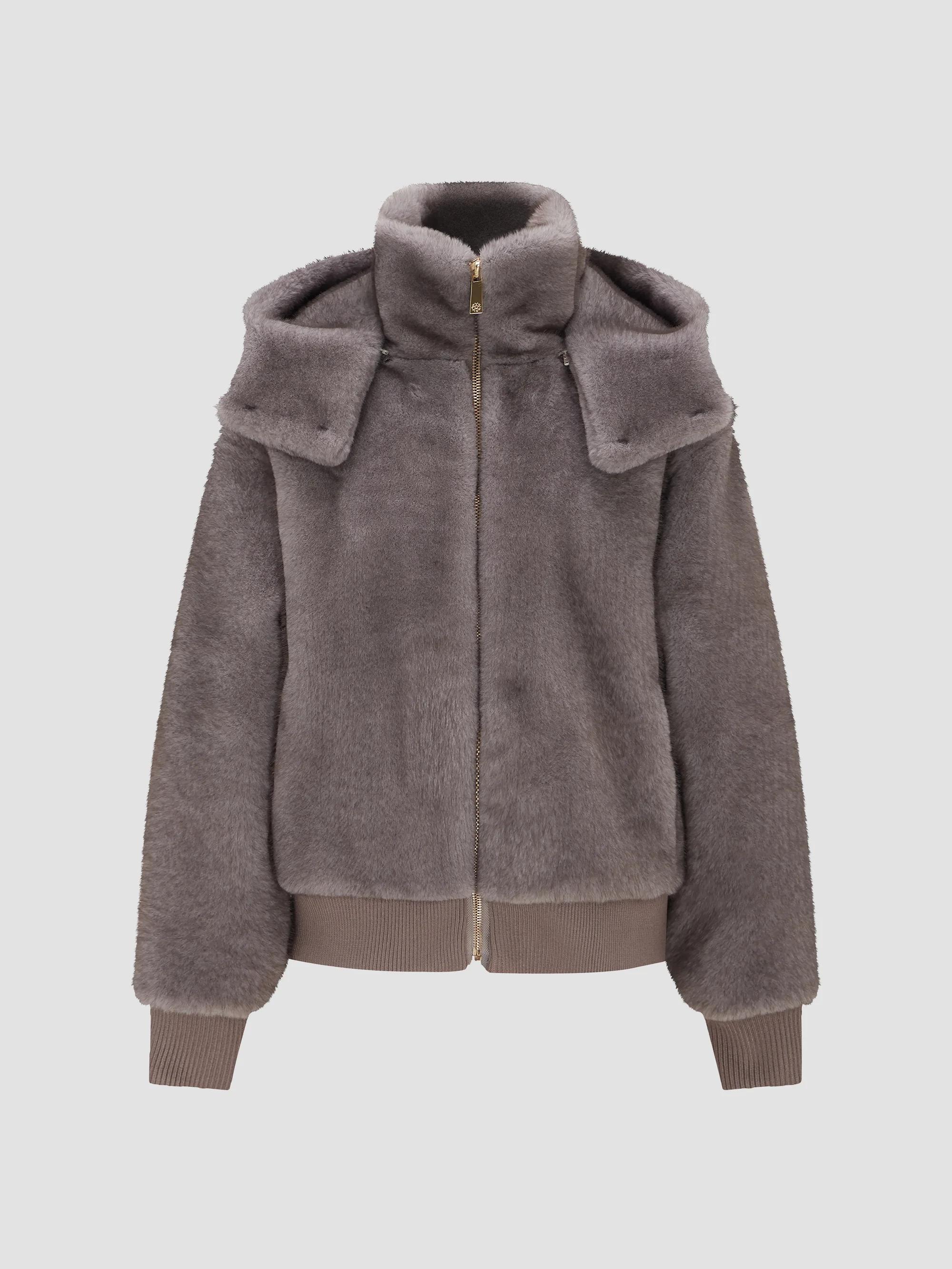 Miu Miu Fleece Down Jacket | Saks Fifth Avenue