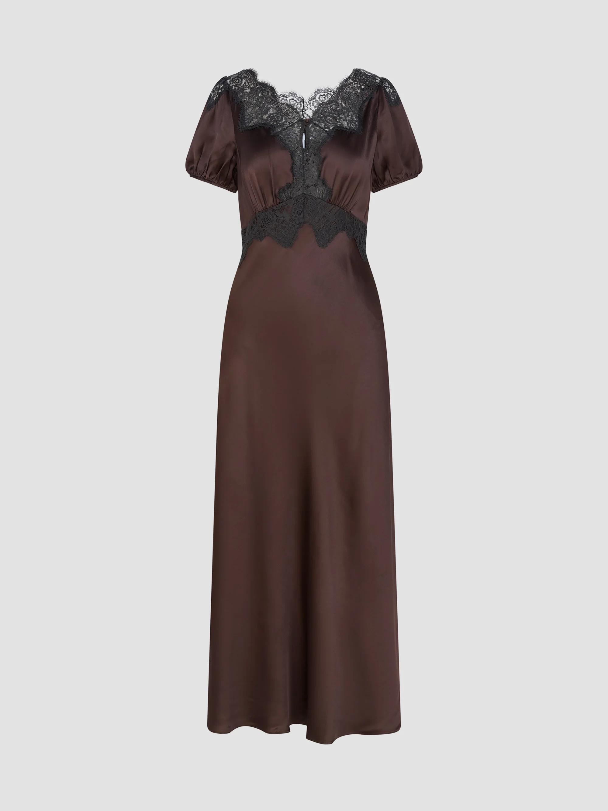 designer brown dress Women's Dresses Evening gown
