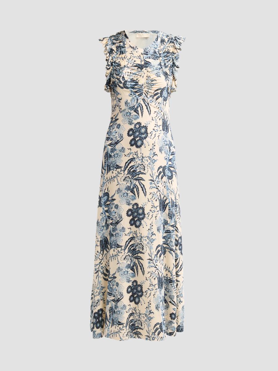Ulla Johnson Women's Valentine Floral Flutter-sleeve Midi Dress In Multi