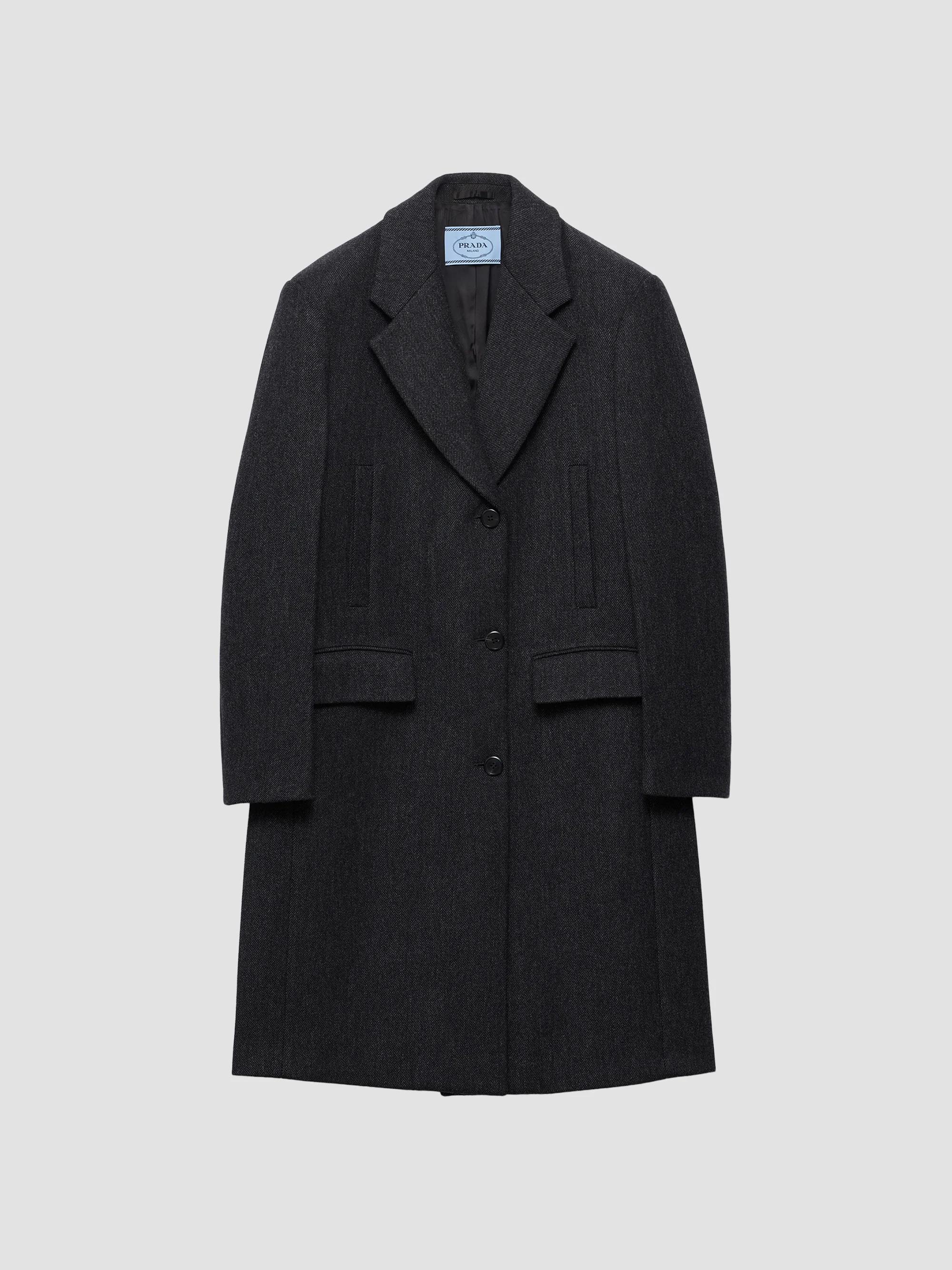 Prada Single-Breasted Double Cashwool Coat | Saks Fifth Avenue