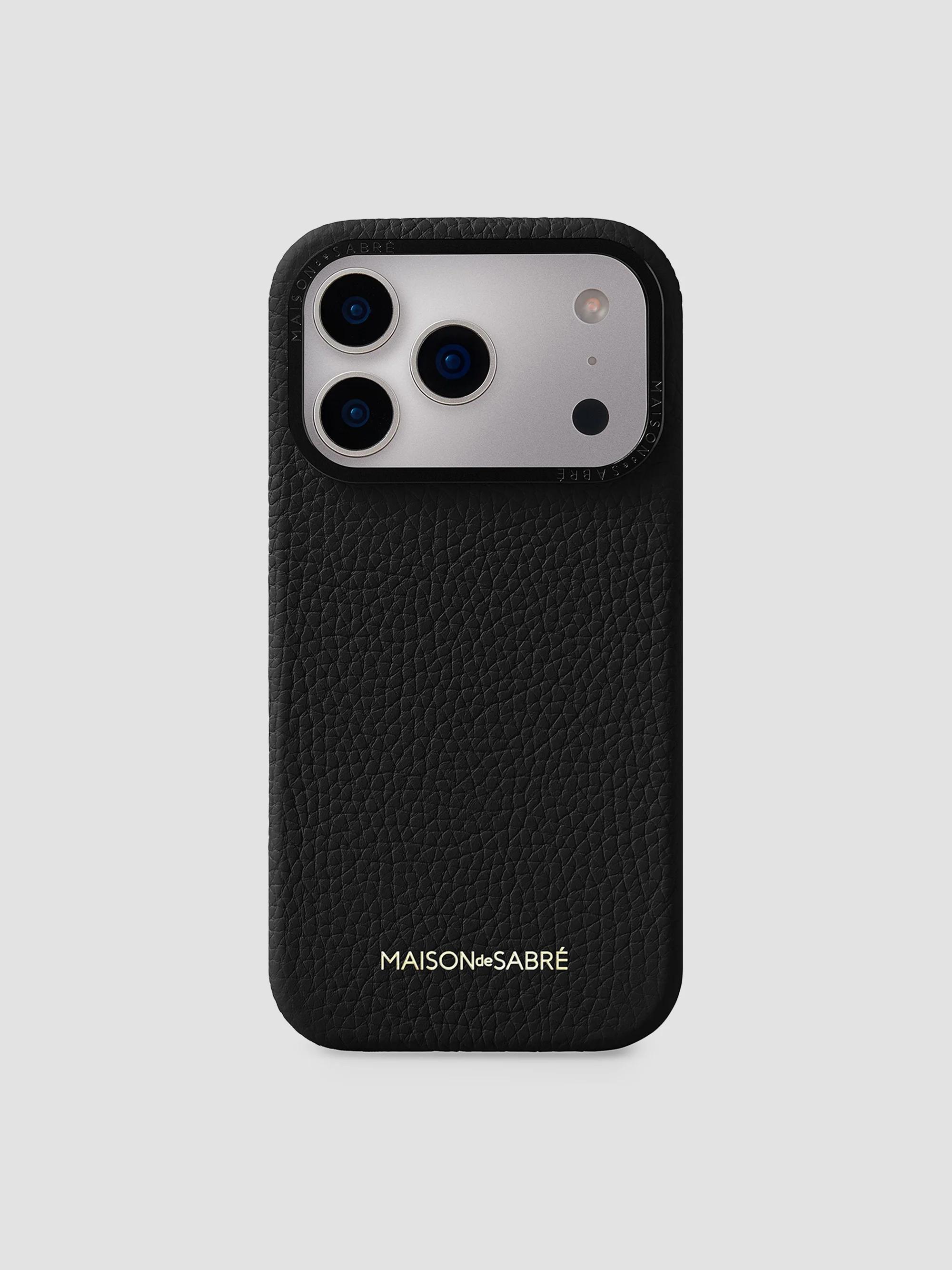 Maison de Sabre Leather Phone Case (iPhone 16 Pro) | Saks Fifth Avenue