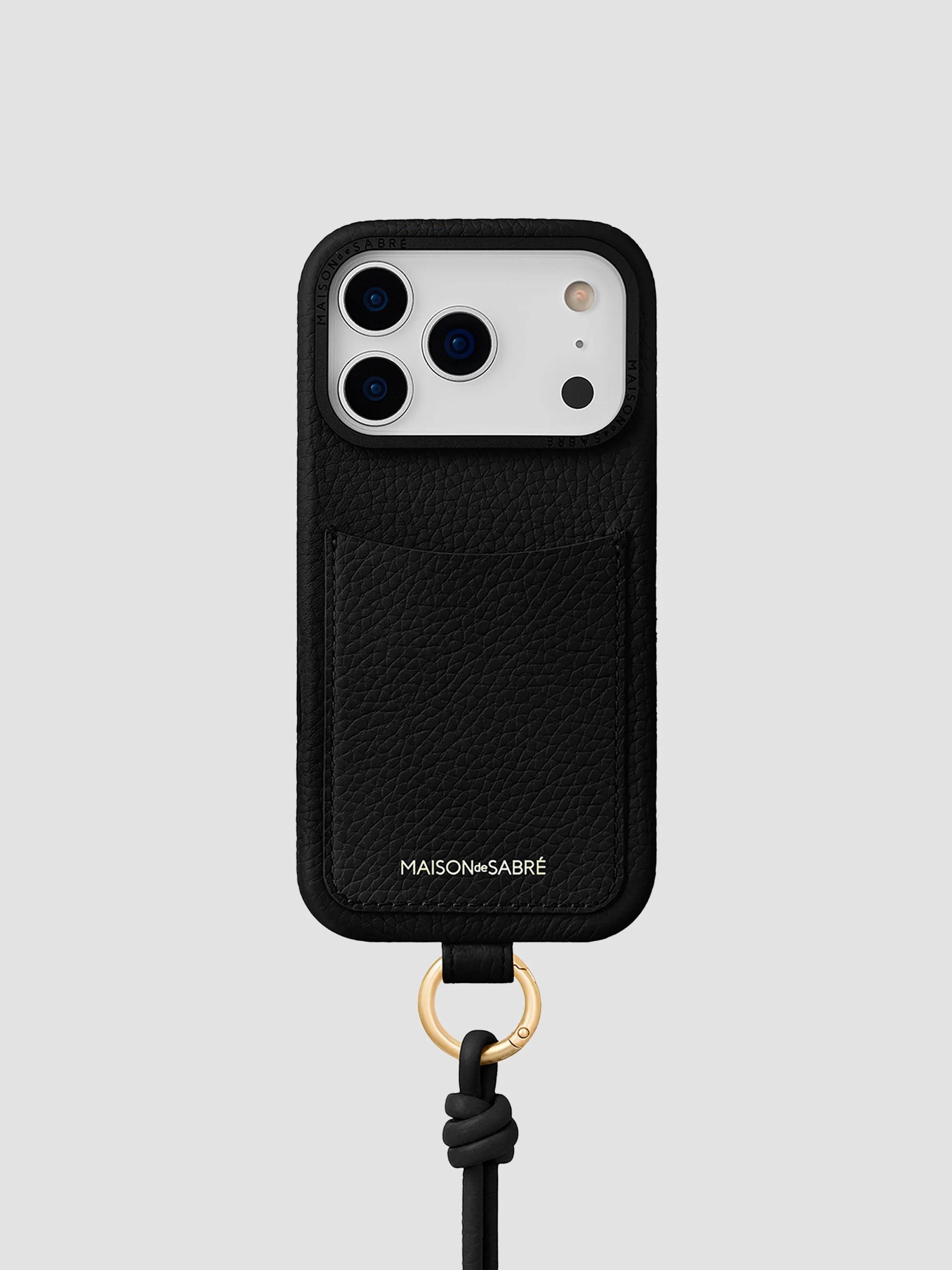 Maison de Sabre Leather Phone Case (iPhone 17 Pro) | Saks Fifth Avenue
