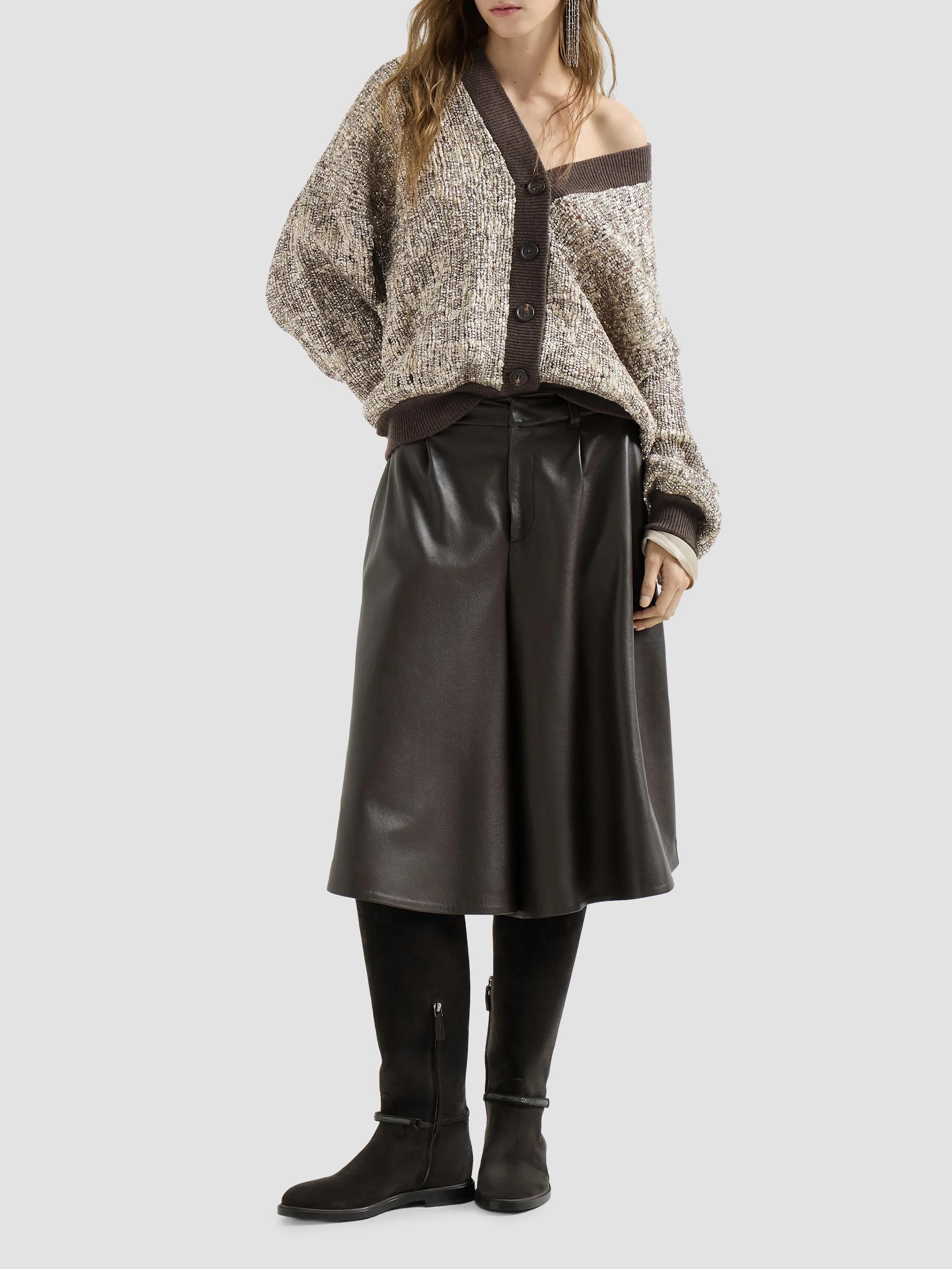 Brunello Cucinelli Dazzling Craquelé Embroidery Cardigan | Saks