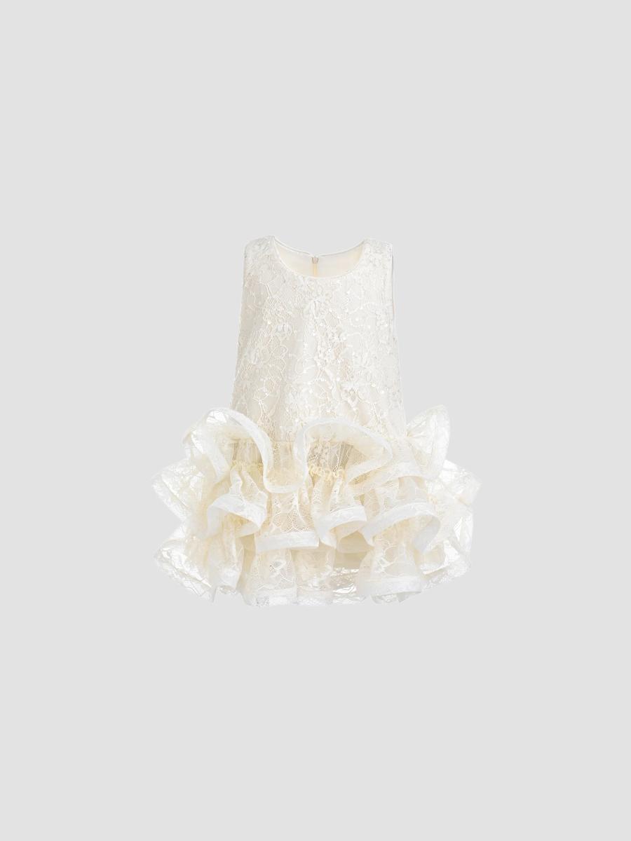 Tulleen Girl's Little Girl's & Girl's Yelena Dress In Cream