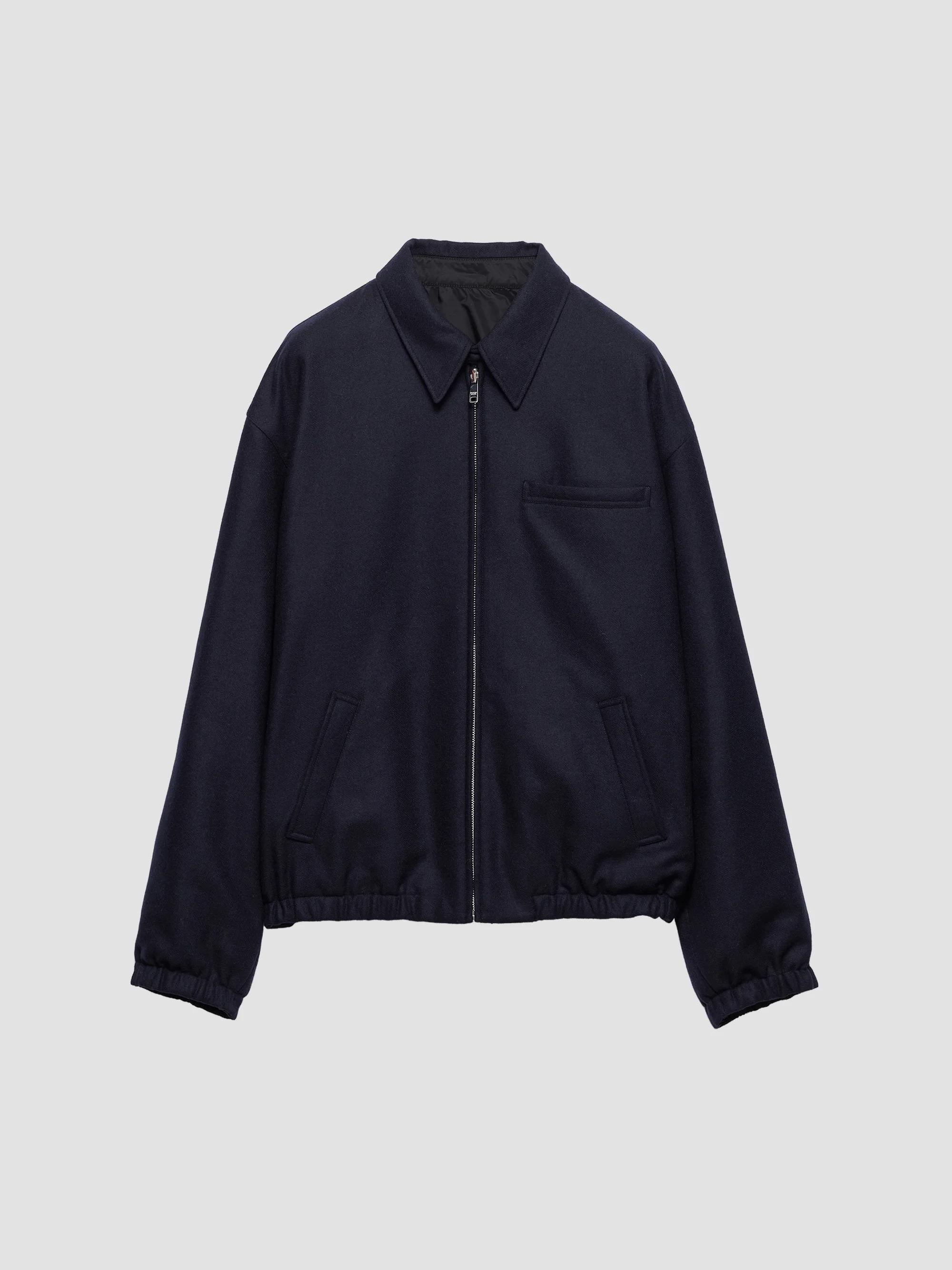 ジャケット・アウター PRADA full zip up short blouson navy xs Prada Denim and Suede Blouson Jacket | Saks Fifth Avenue