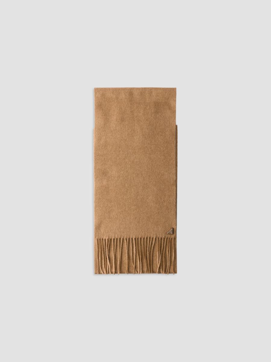 Prada Men's Silk And Cashmere Scarf In Brown