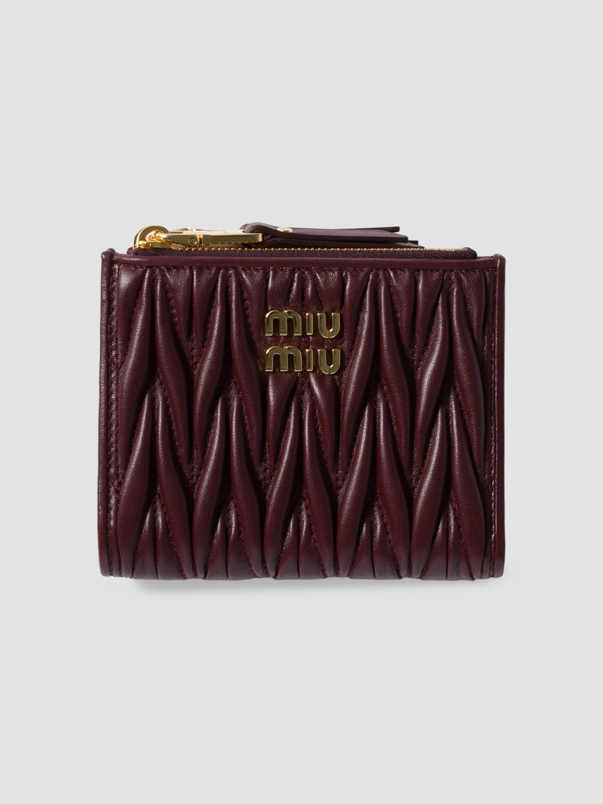 Miu Miu Large Matelassé Nappa Leather Wallet | Saks Fifth Avenue