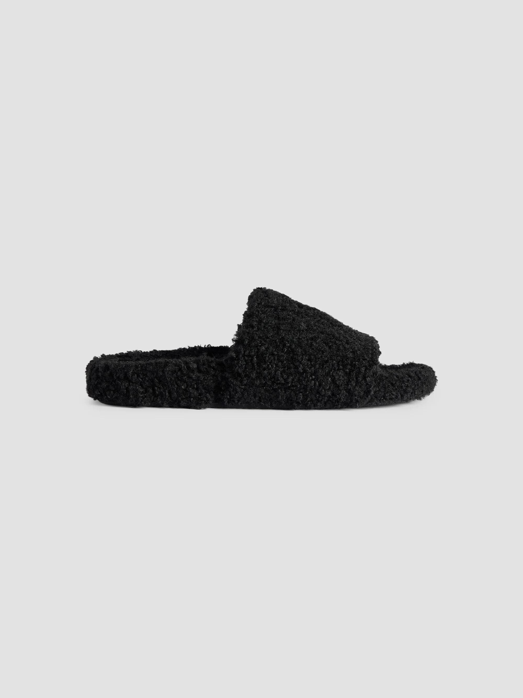Balenciaga Furry Slide Sandals | Saks Fifth Avenue