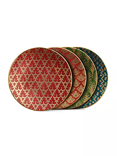 Fortuny Assorted 4-Piece Canape Plate Set