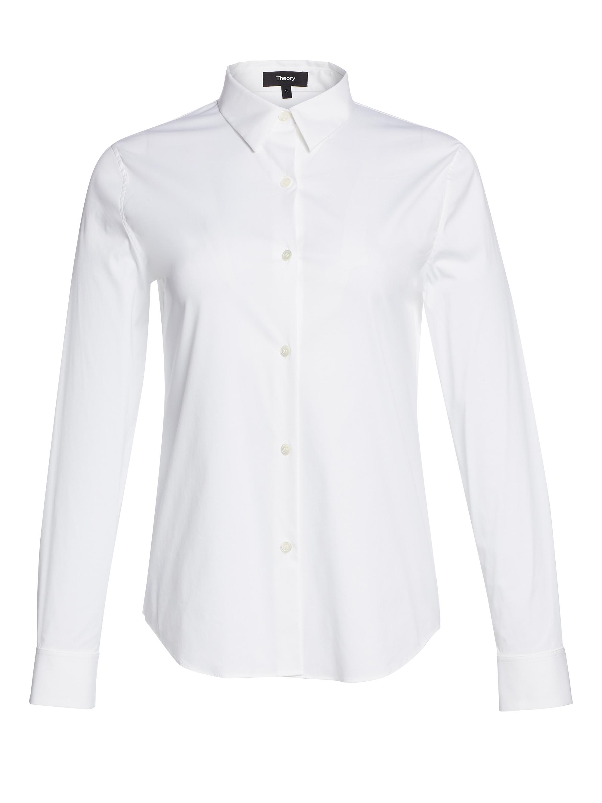 Theory Tenia Luxe Cotton Shirt | Saks Fifth Avenue