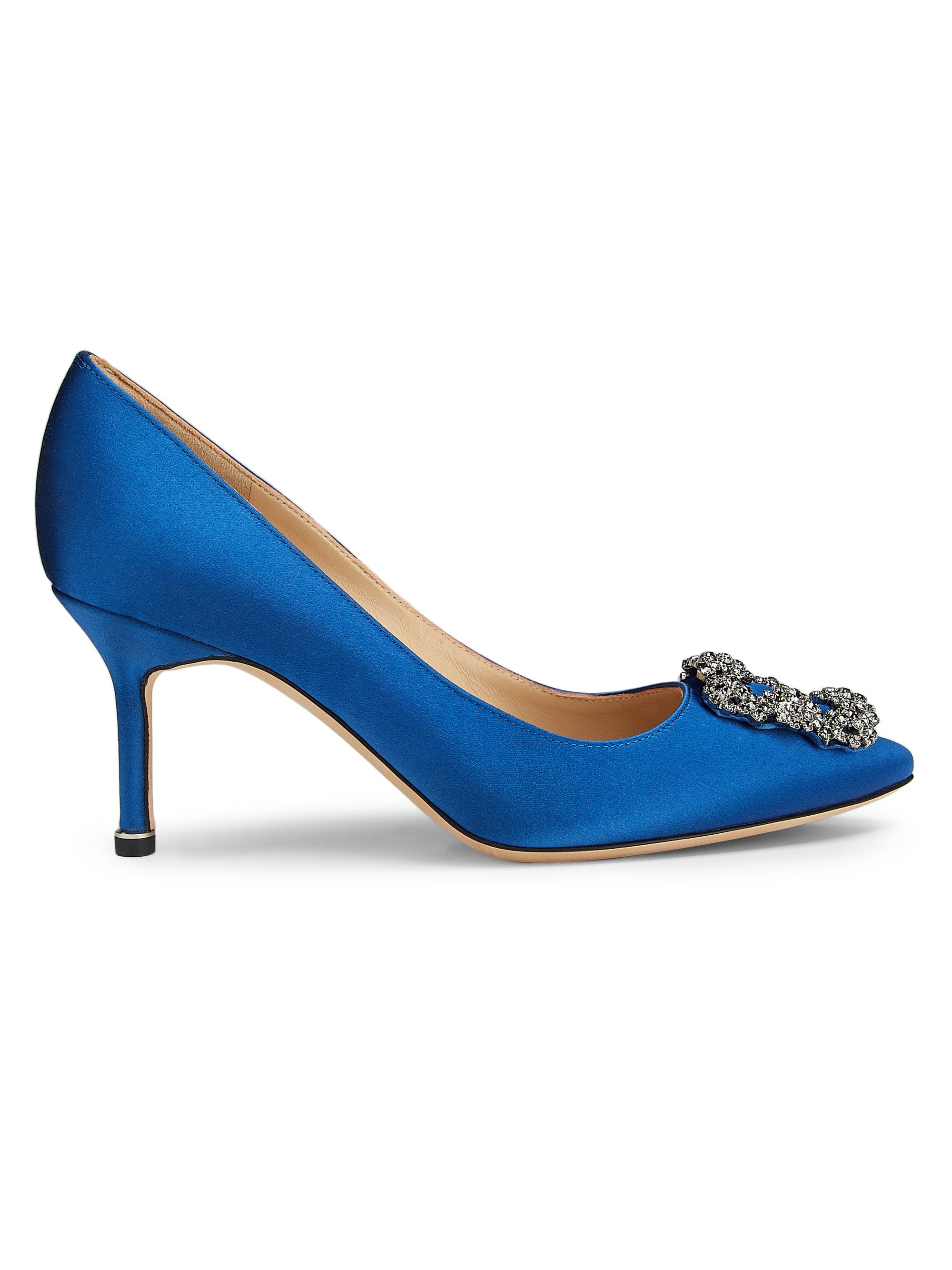 Manolo Blahnik Hangisi 70MM Crystal Pumps | Saks Fifth Avenue