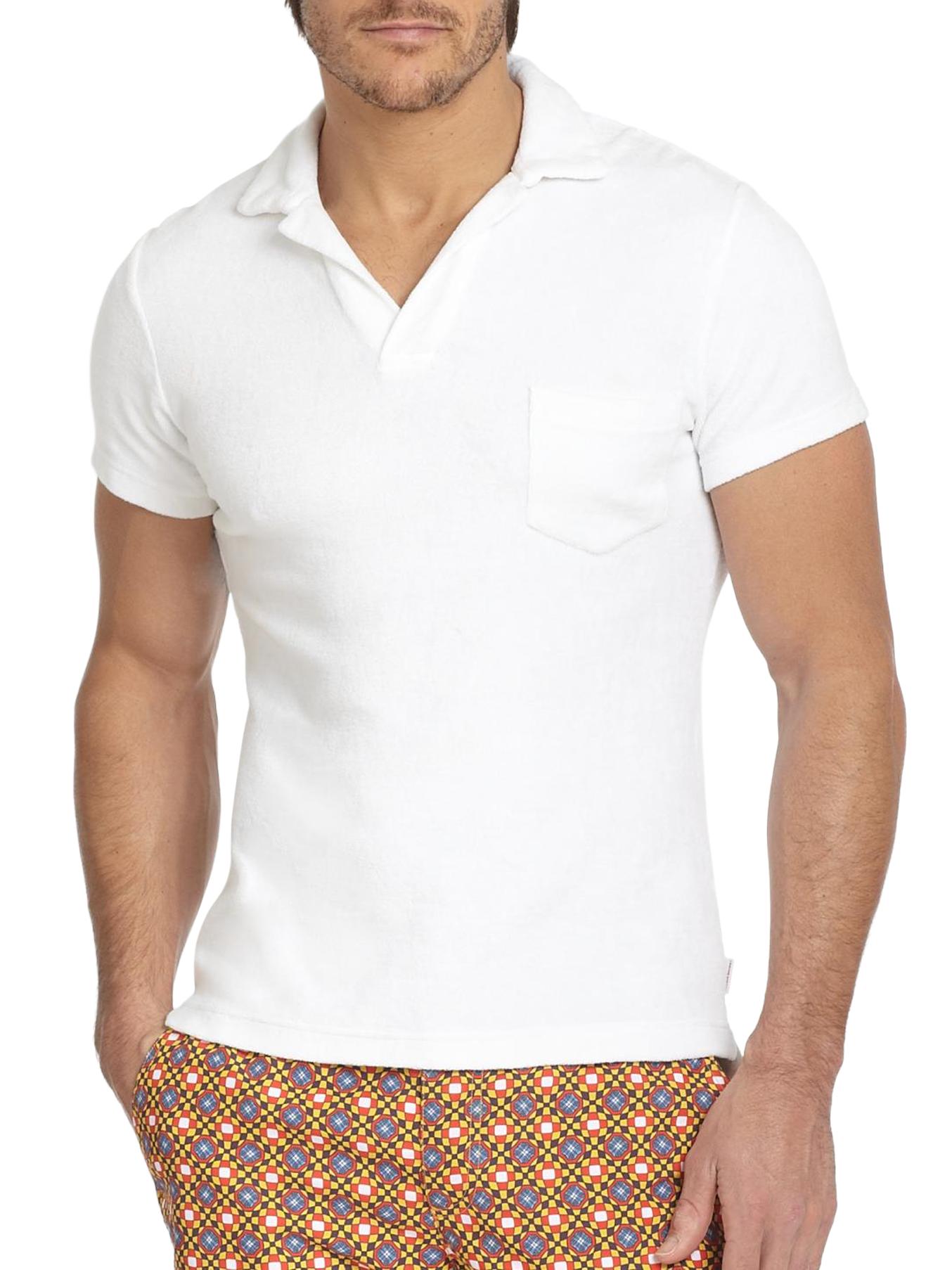 Orlebar Brown Terry Cotton Polo - White