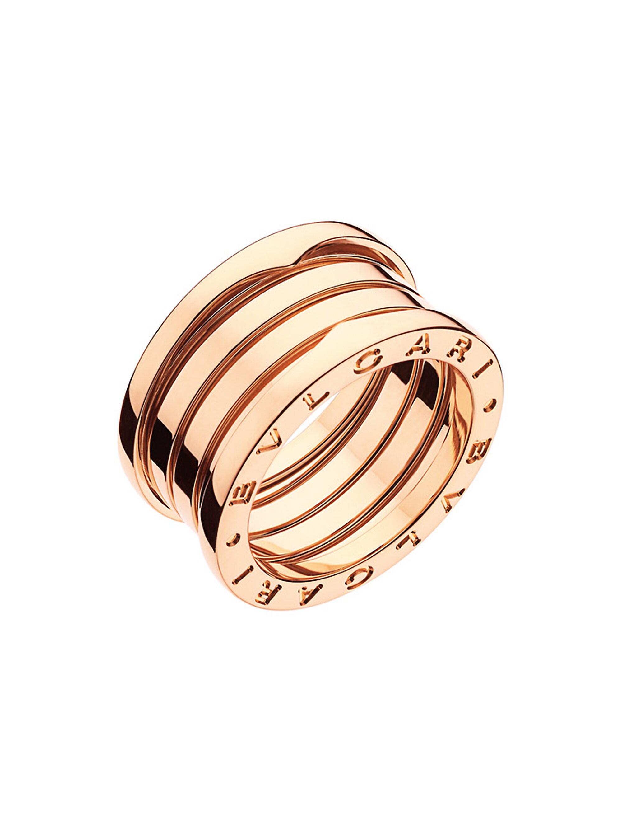 BVLGARI Women's B. zero1 18K Rose Gold 4-Band Ring