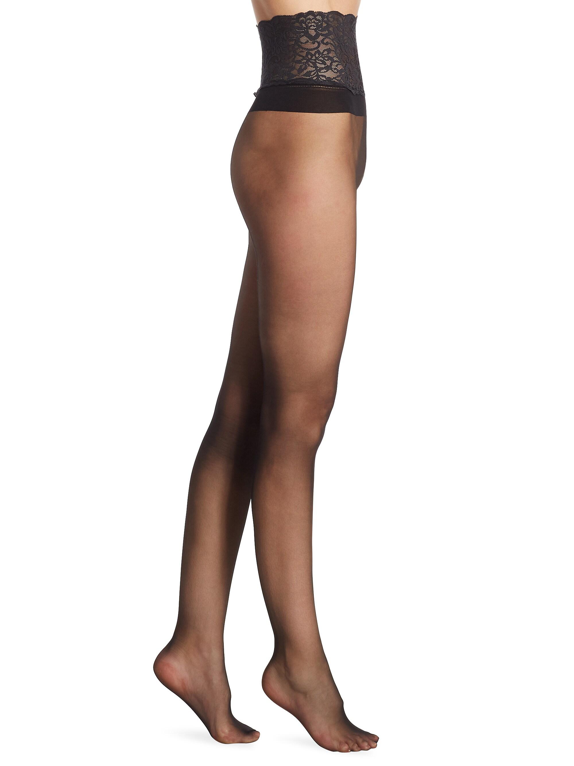 Commando Women's The Sexy Seamless Sheer Hosiery - Black