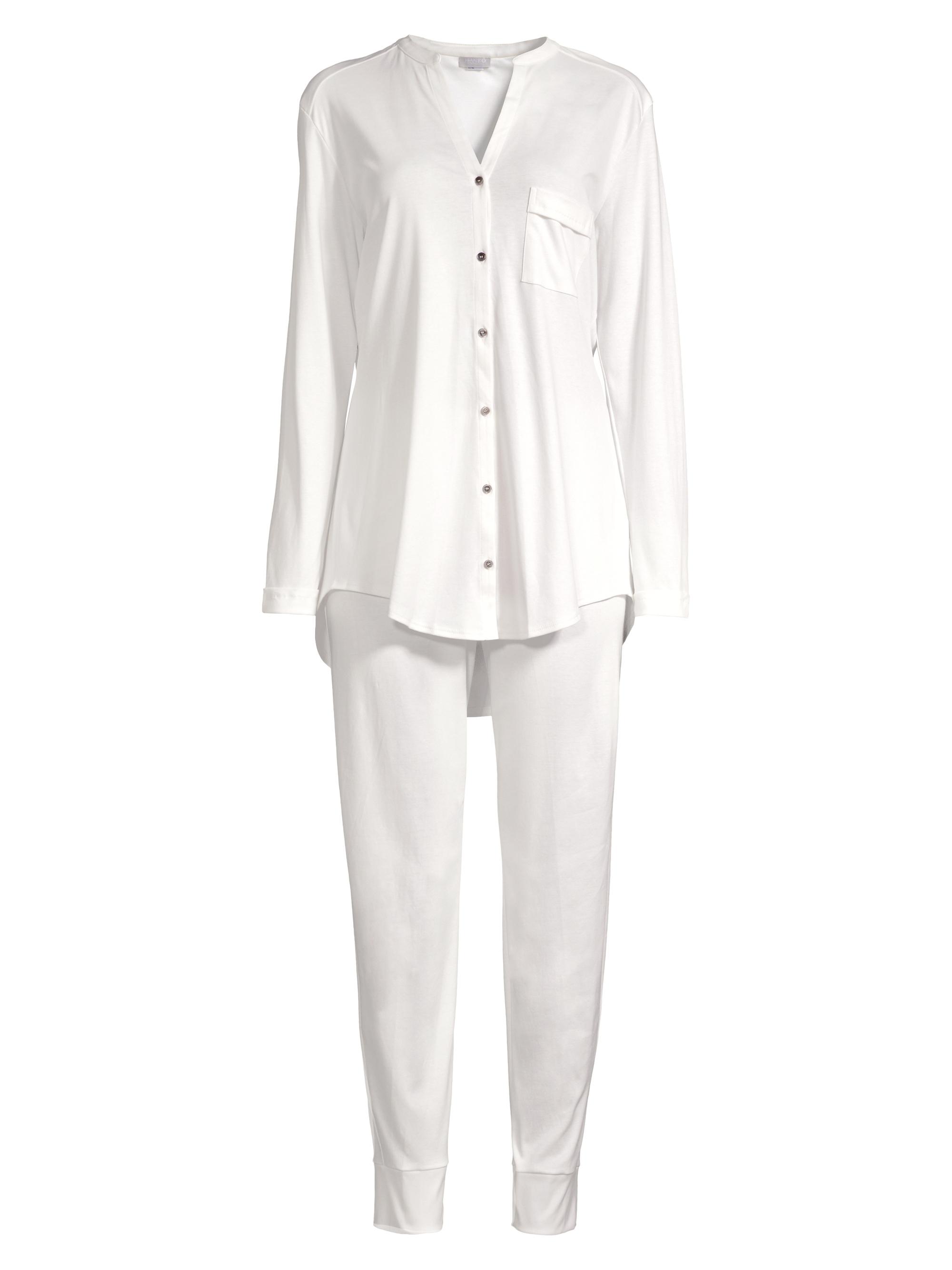Hanro Women's Pure Essence Cotton Pajamas - Off White