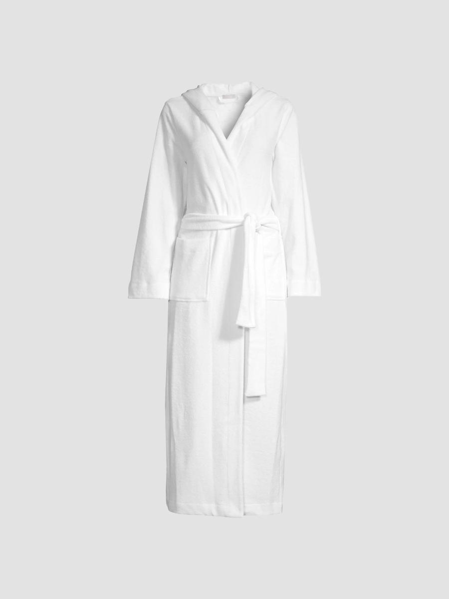 Hanro Robe Selection Hooded Long Plush Robe | Saks Fifth Avenue