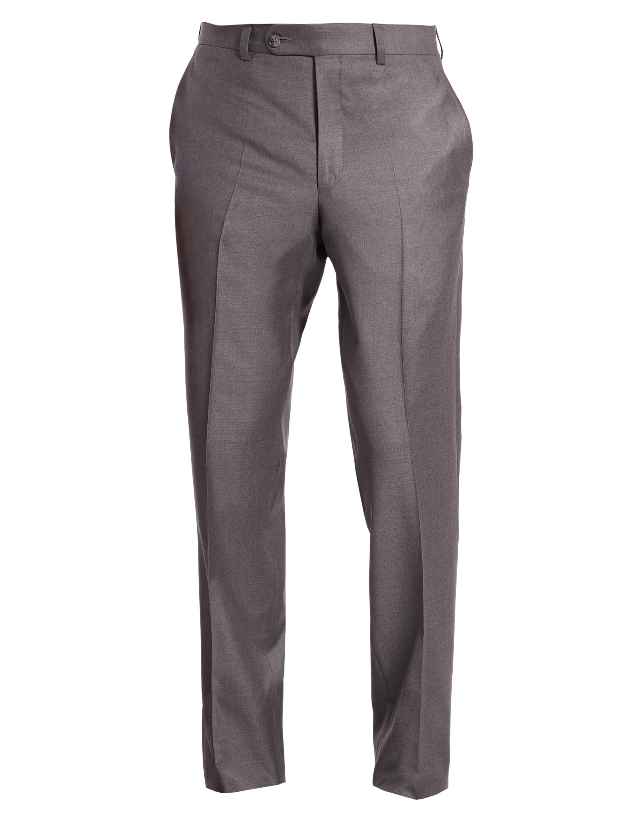 Tailored Wool Straight Pants