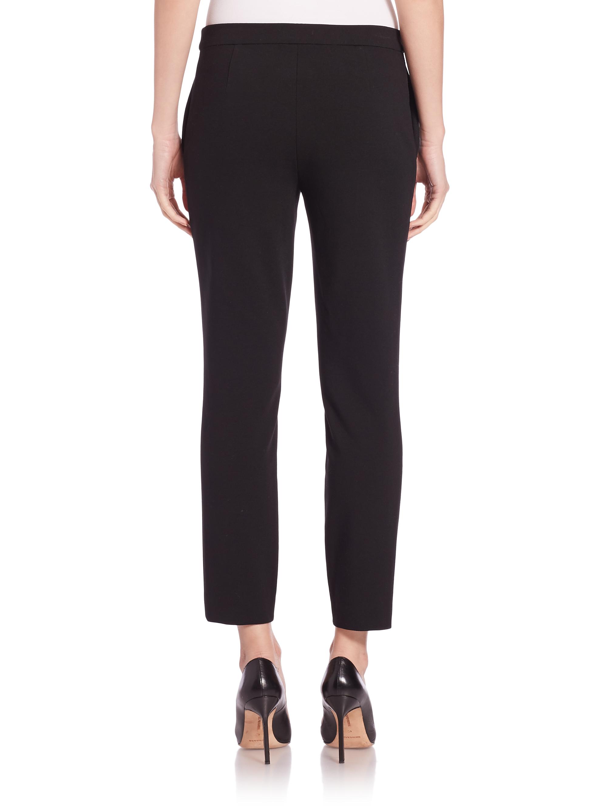 slim fit dress slacks Shop Napoli Slim Fit Black Wool Cashmere Dress Pants