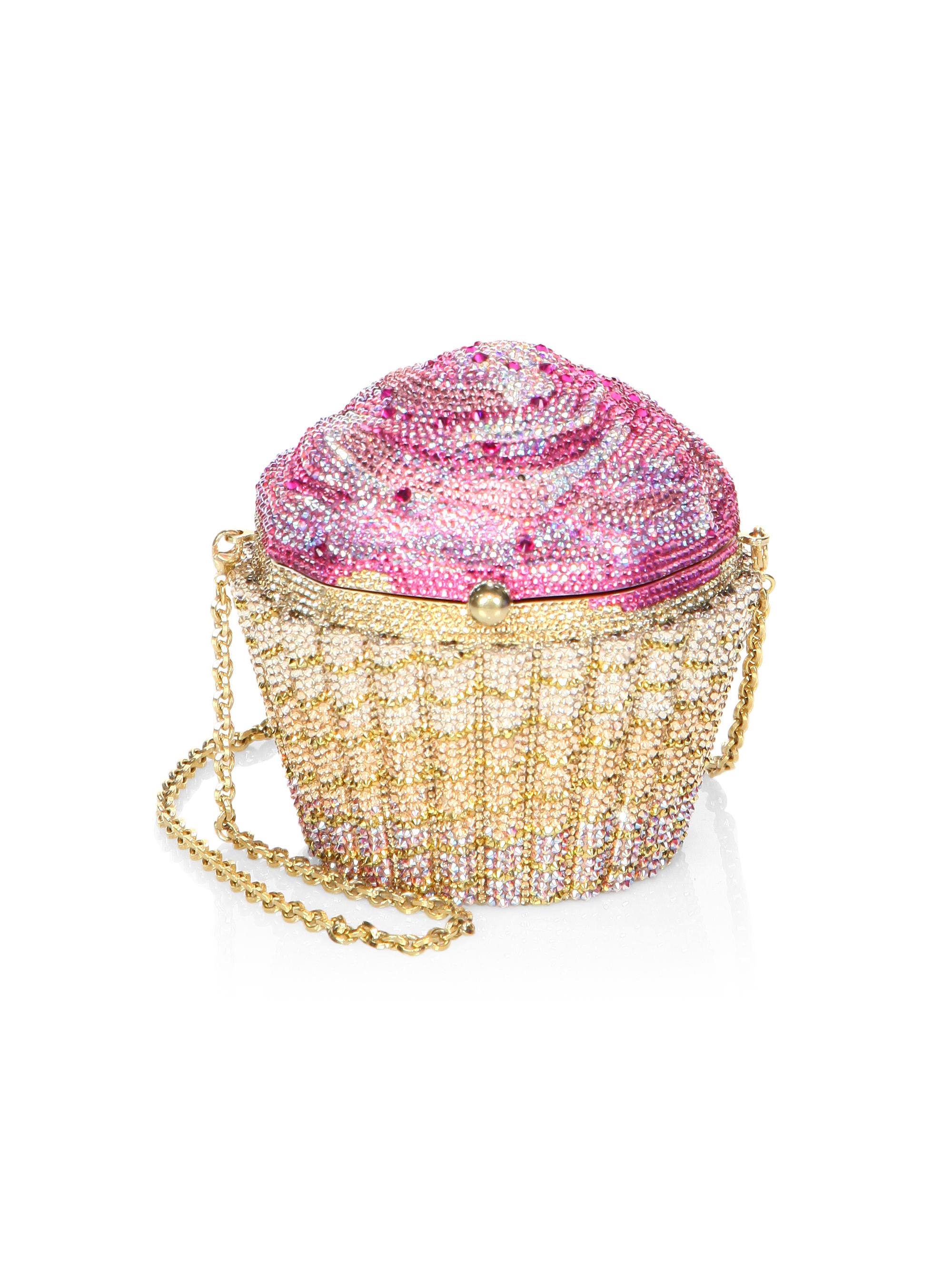 Judith Leiber Couture Women's Strawberry Cupcake Crystal Clutch - Rose